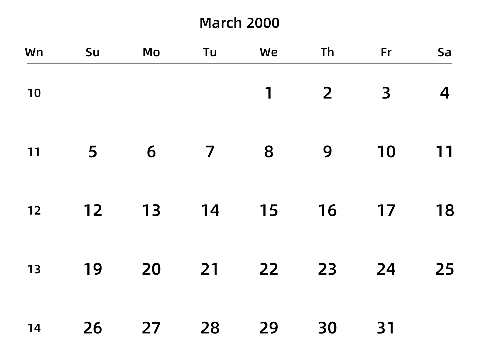 英文版 周日开始 带周数 带节假日调休安排