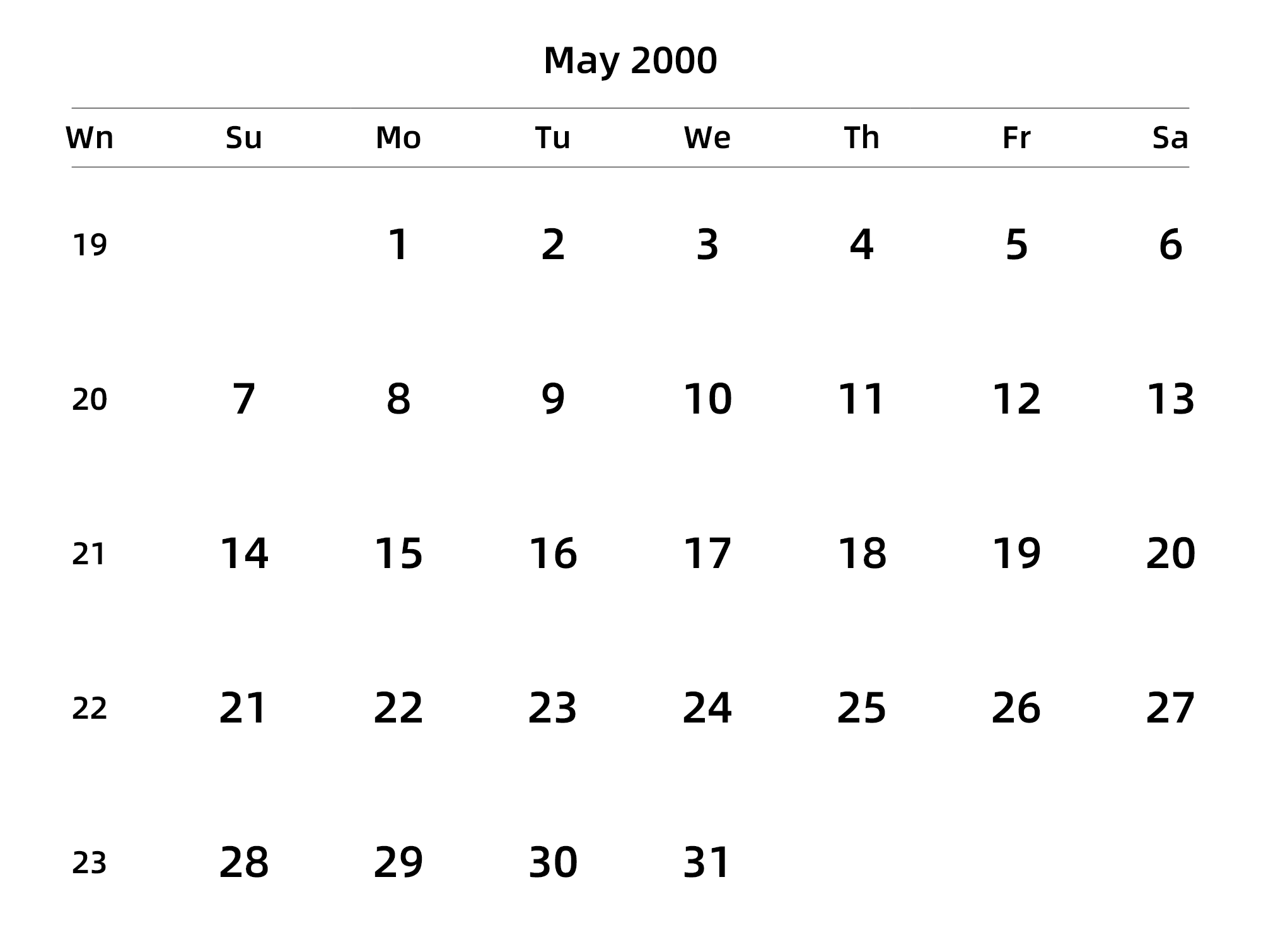 英文版 周日开始 带周数 带节假日调休安排
