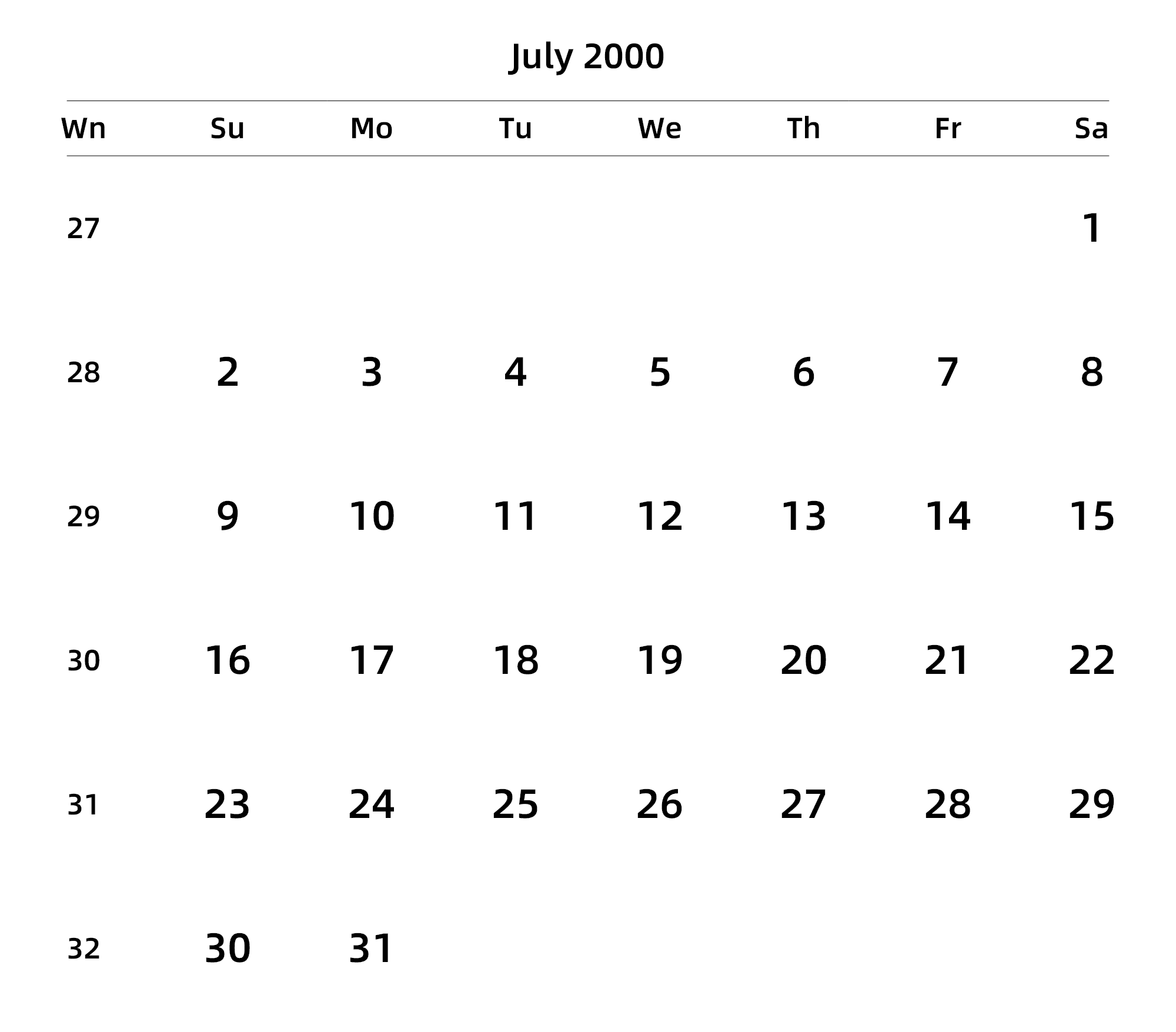 英文版 周日开始 带周数 带节假日调休安排