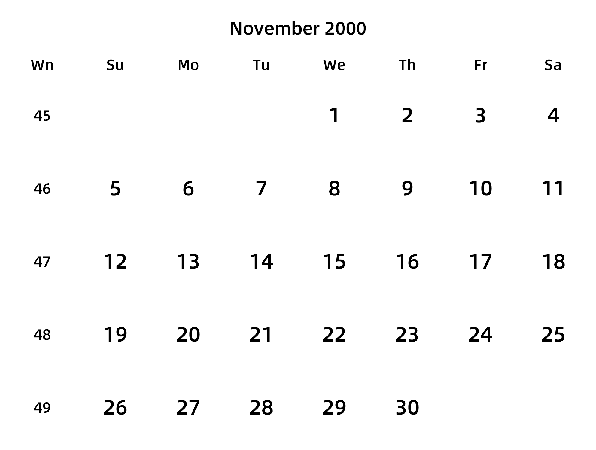 英文版 周日开始 带周数 带节假日调休安排