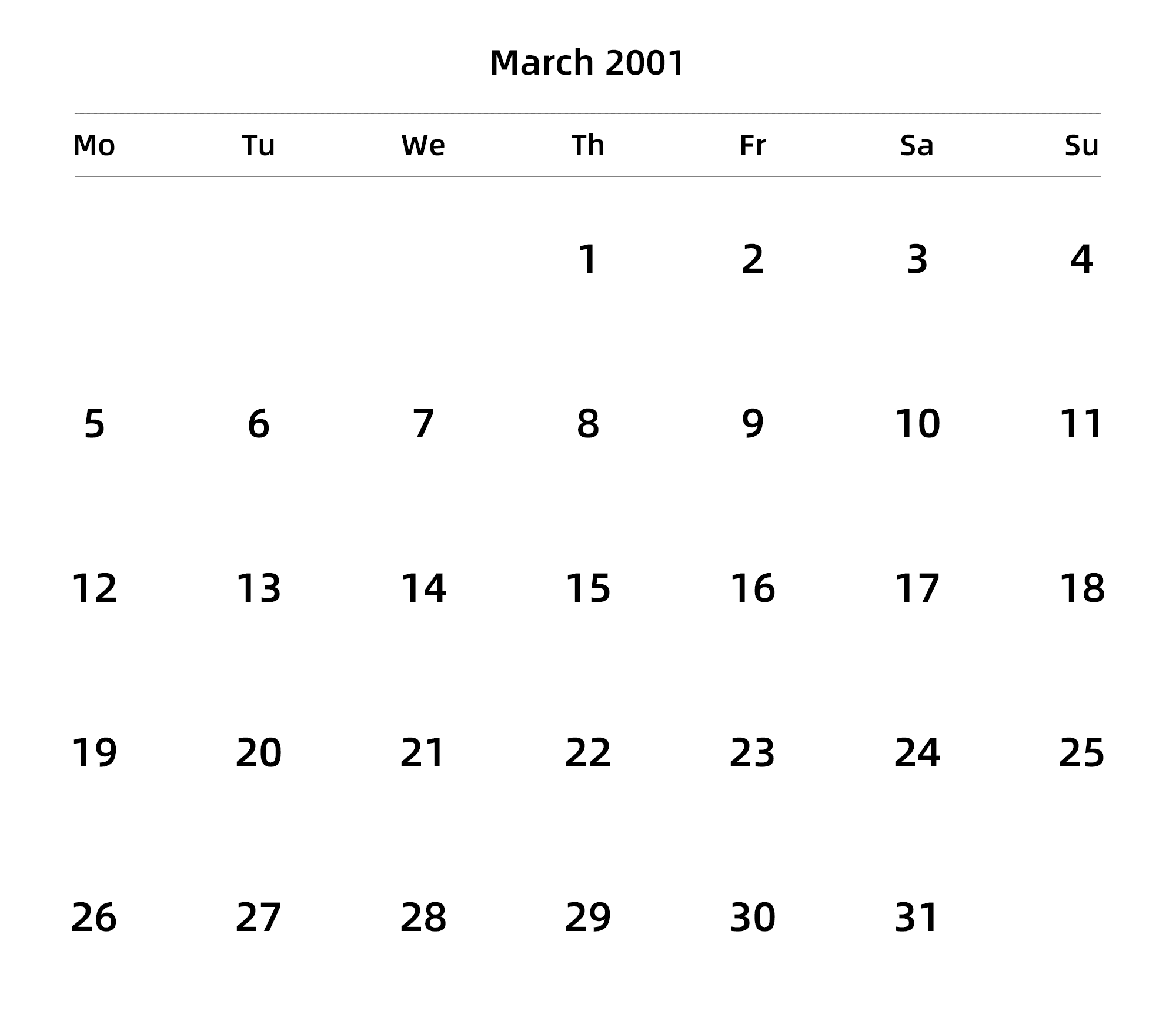 英文版 周一开始 带节假日调休安排