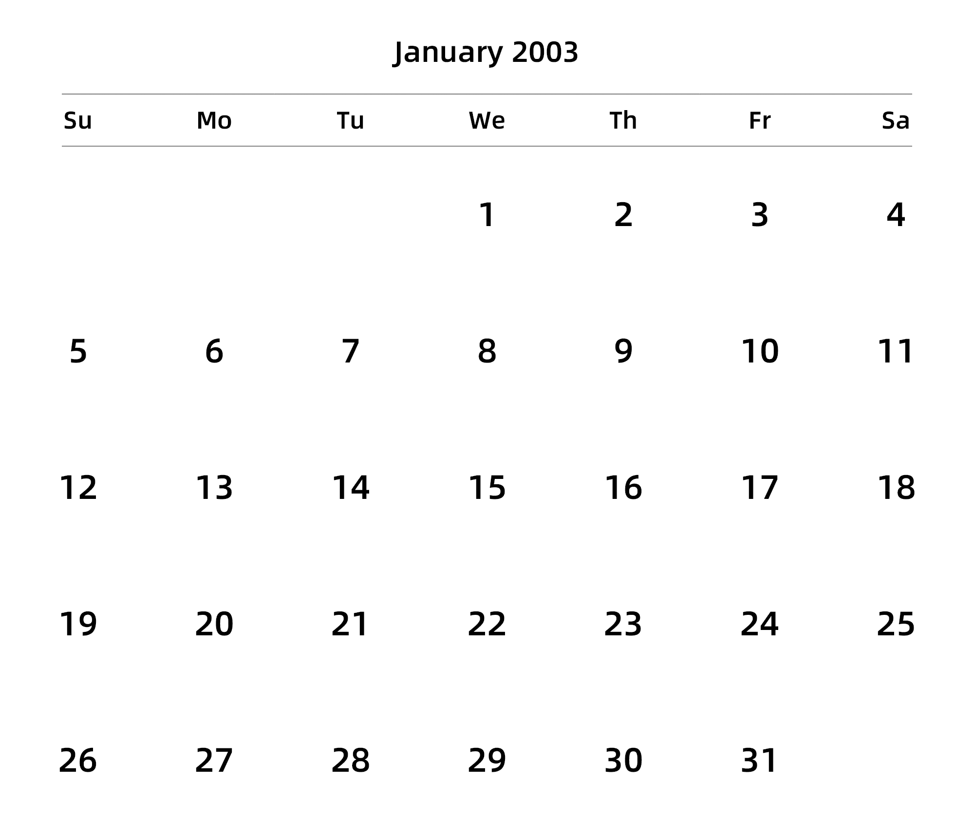 英文版 周日开始