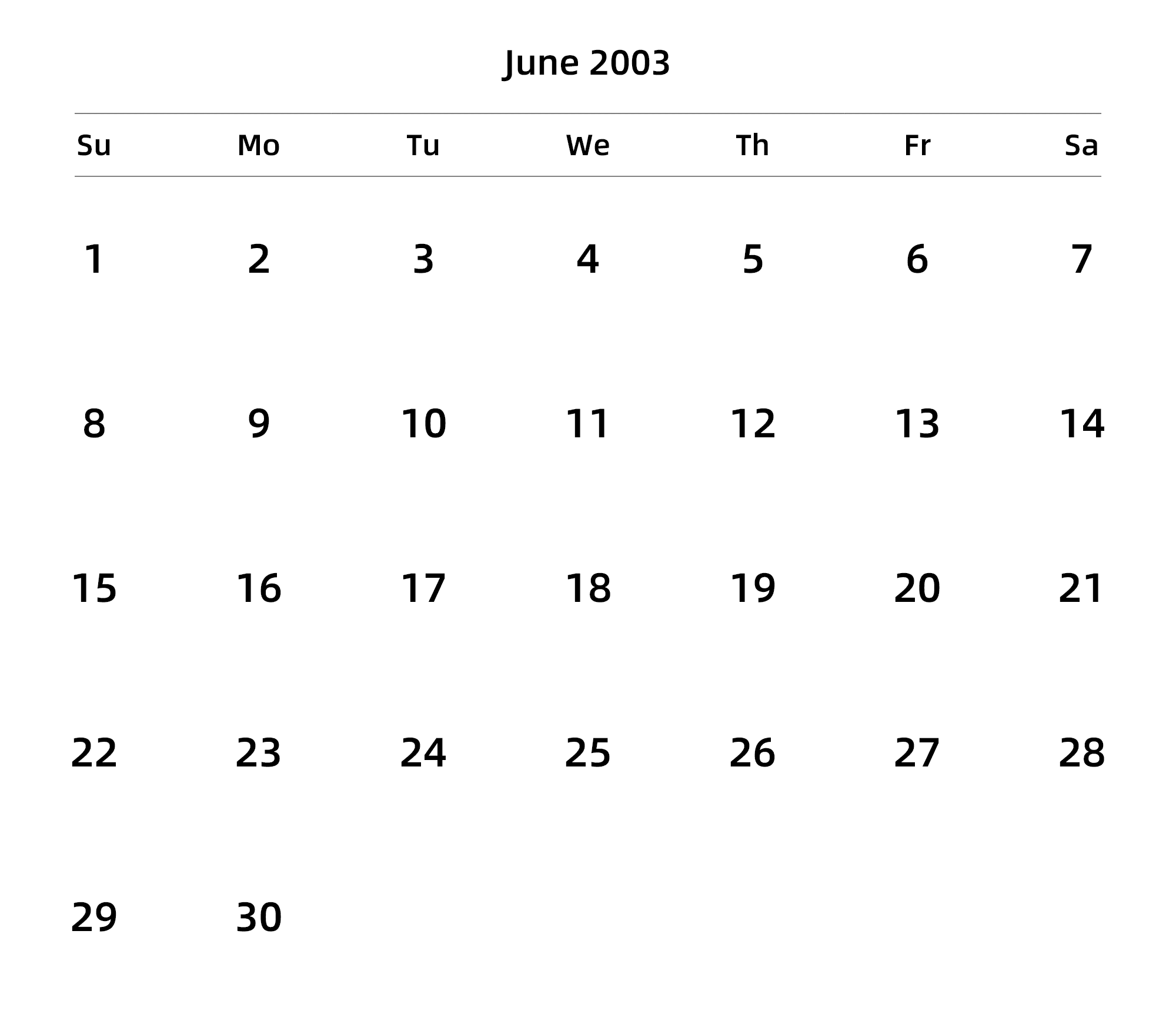 英文版 周日开始