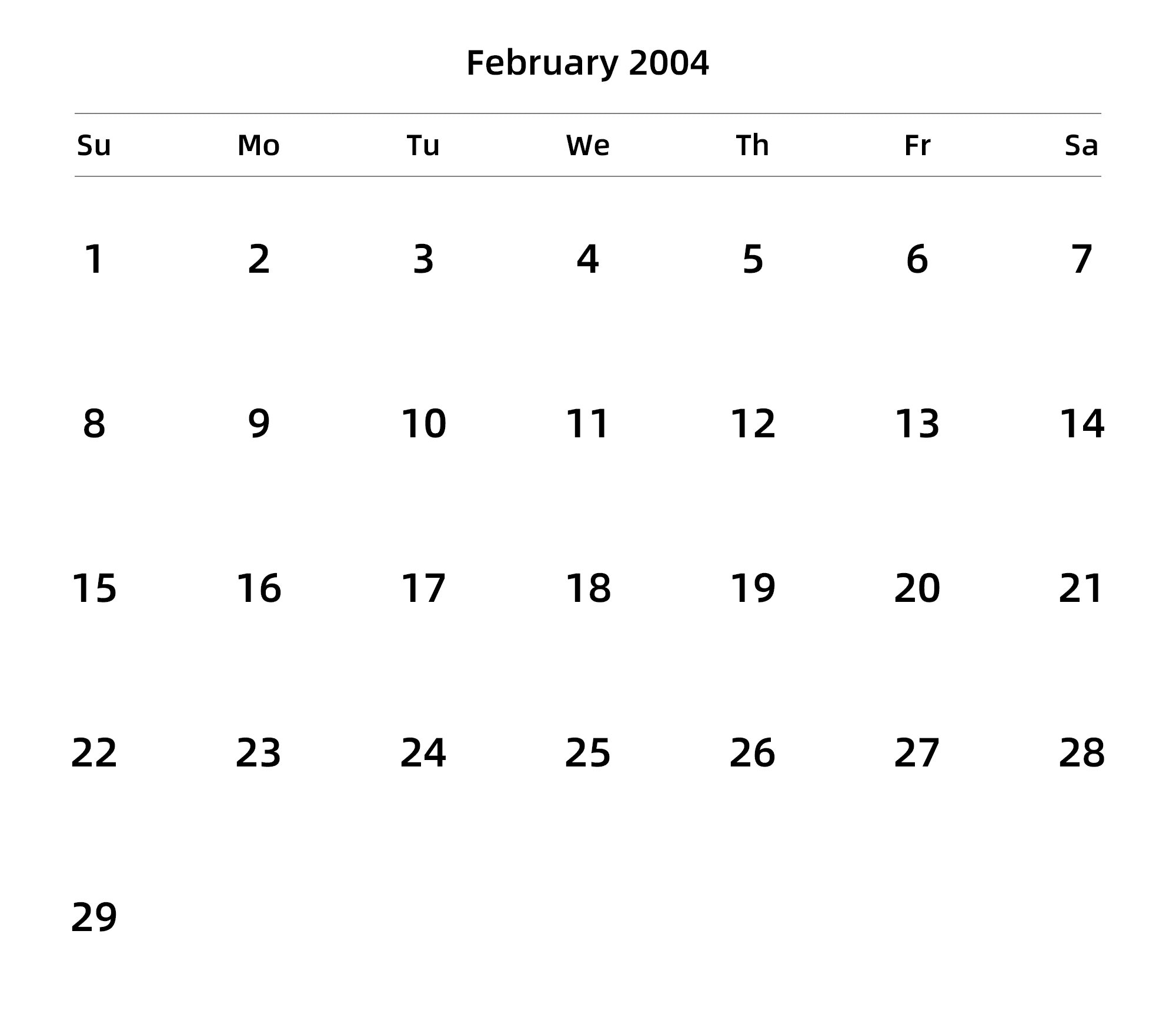 英文版 周日开始