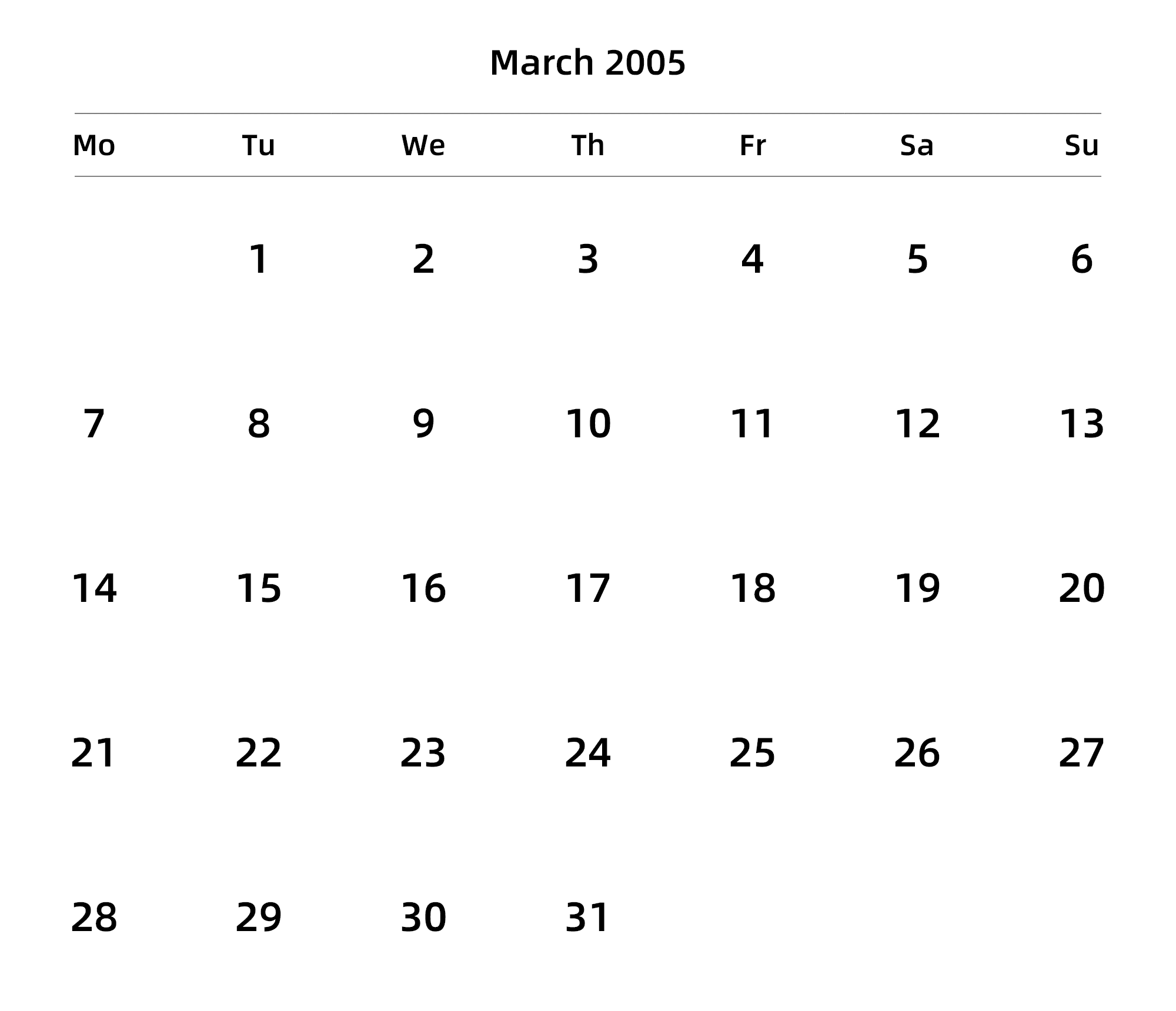 英文版 周一开始 带节假日调休安排