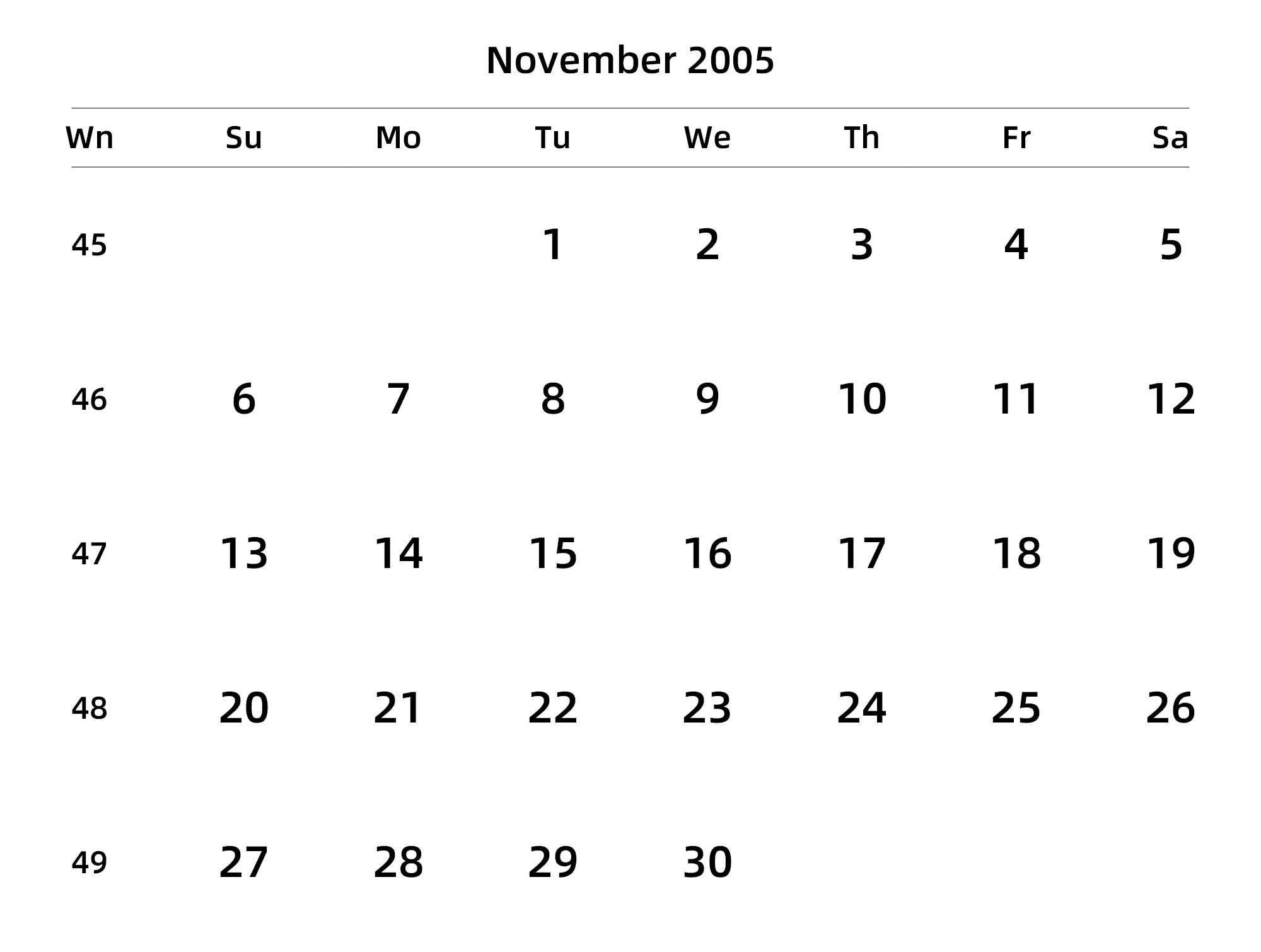 英文版 周日开始 带周数 带节假日调休安排
