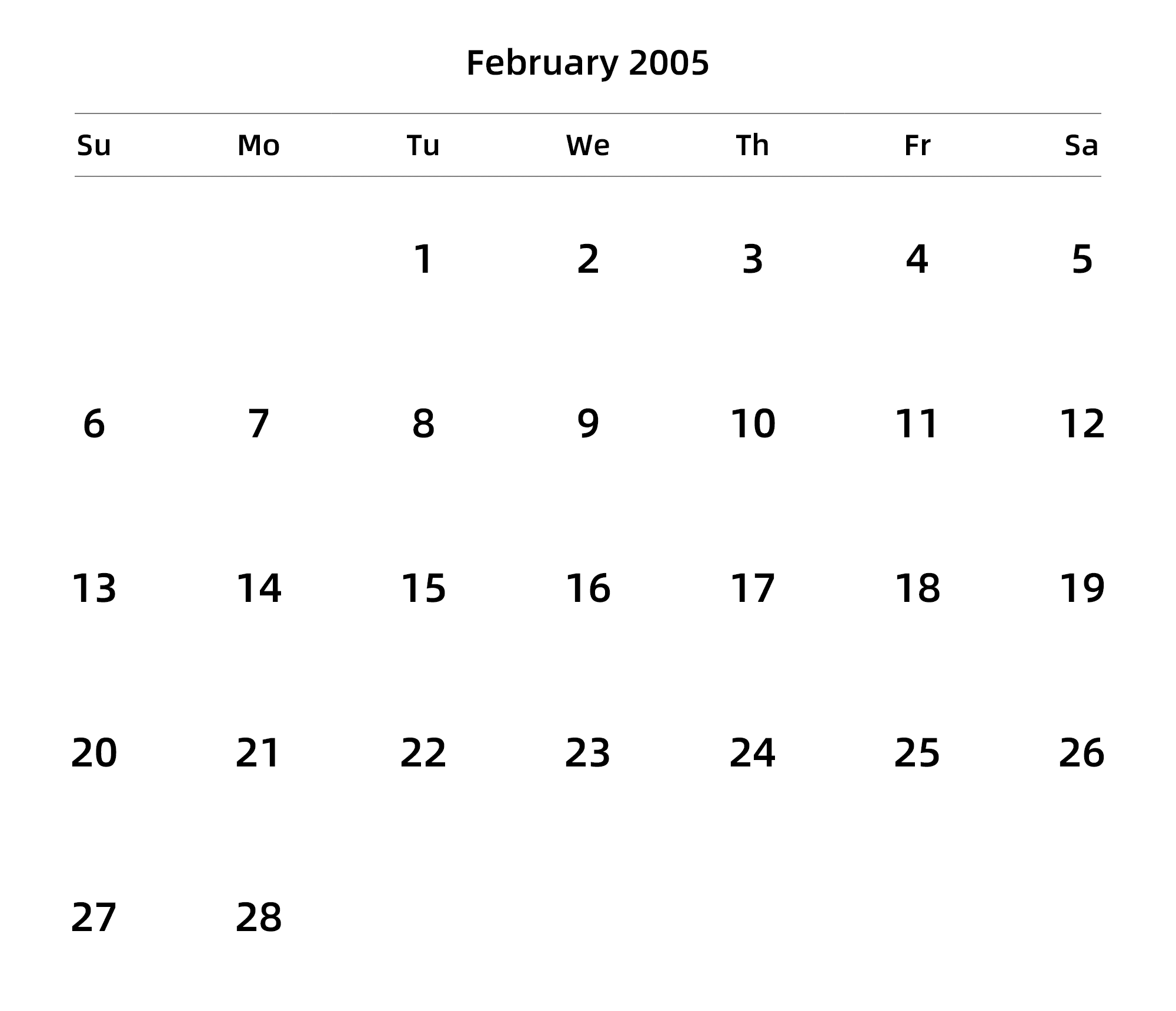 英文版 周日开始