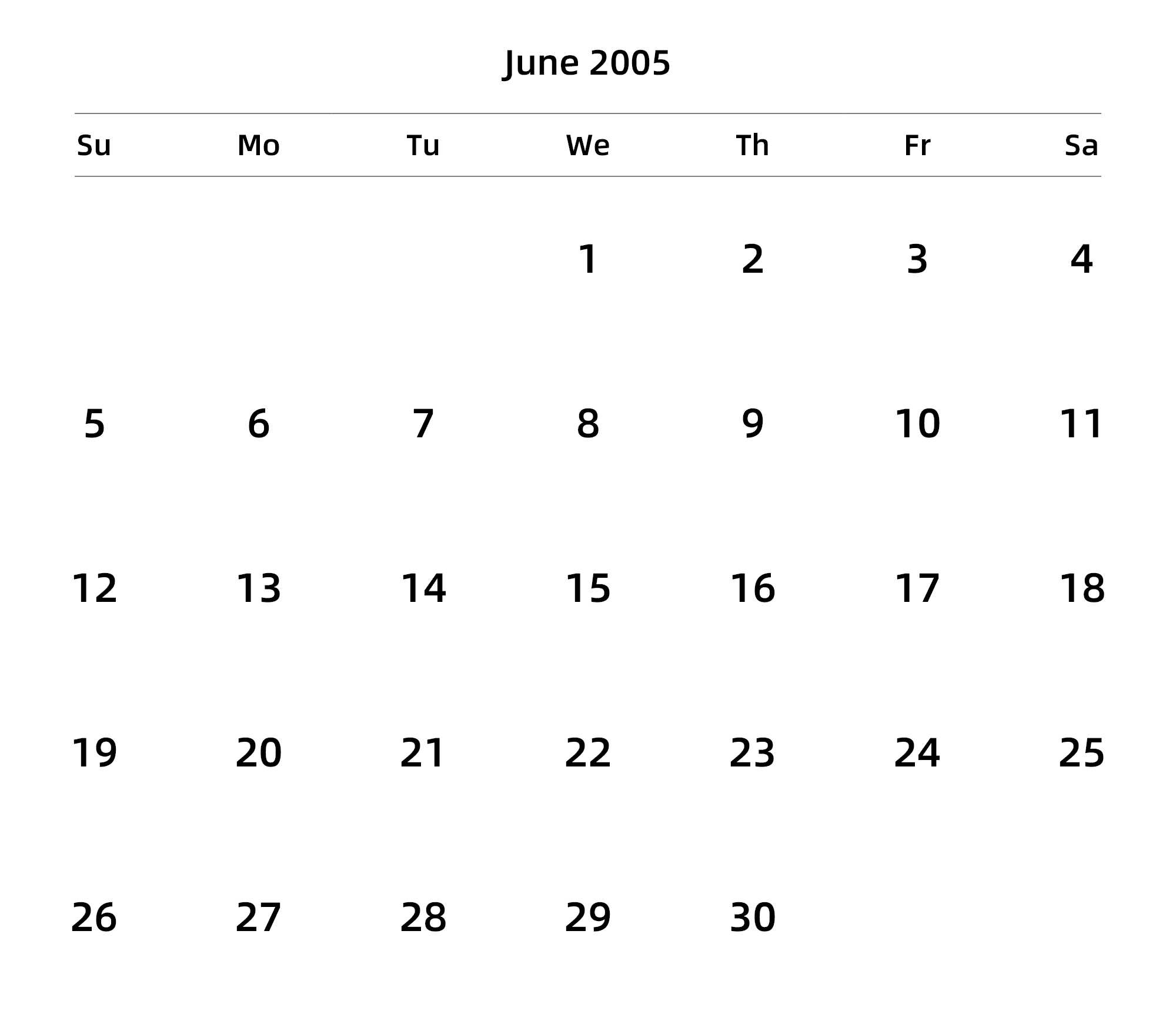 英文版 周日开始