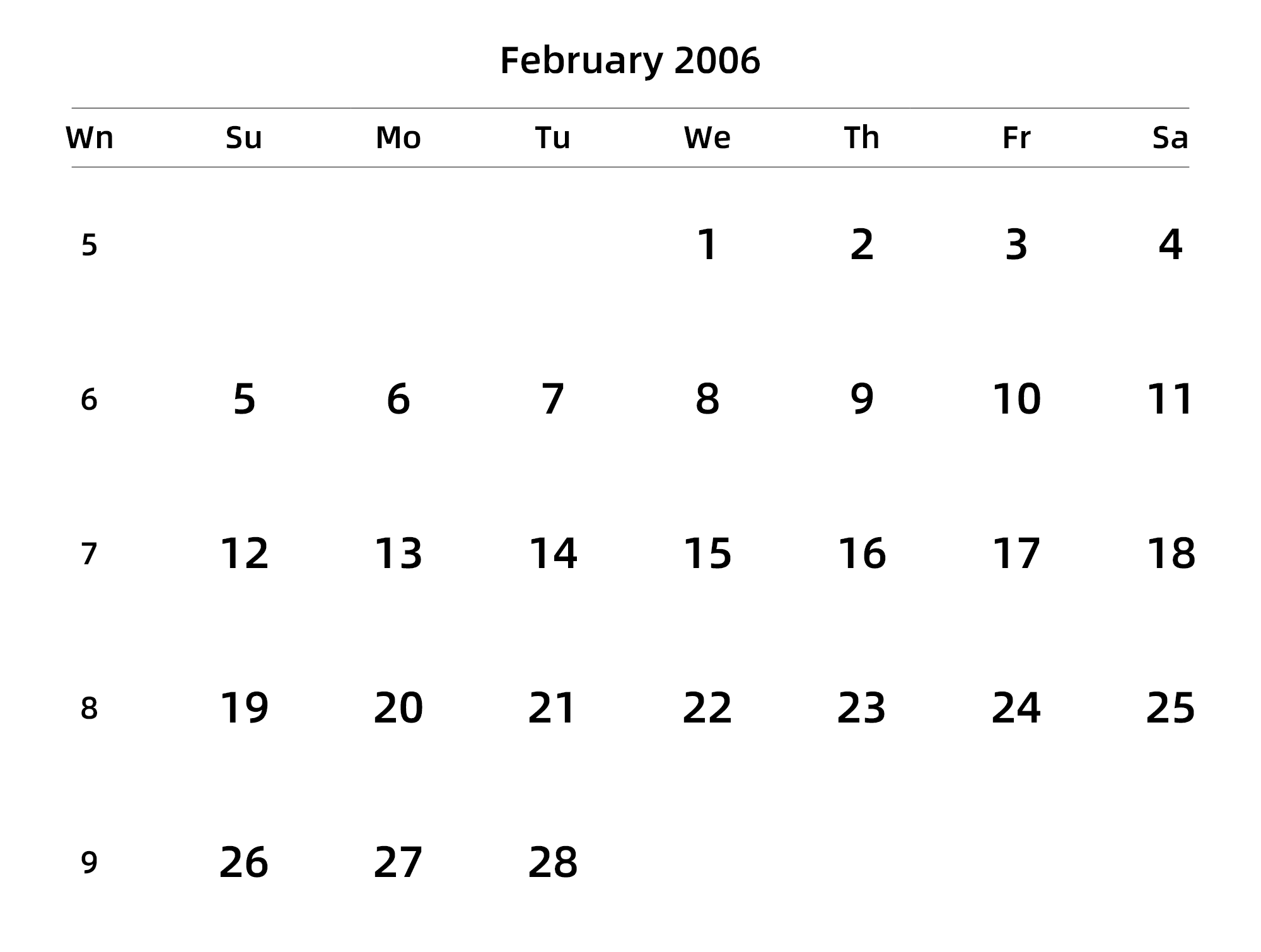 英文版 周日开始 带周数 带节假日调休安排