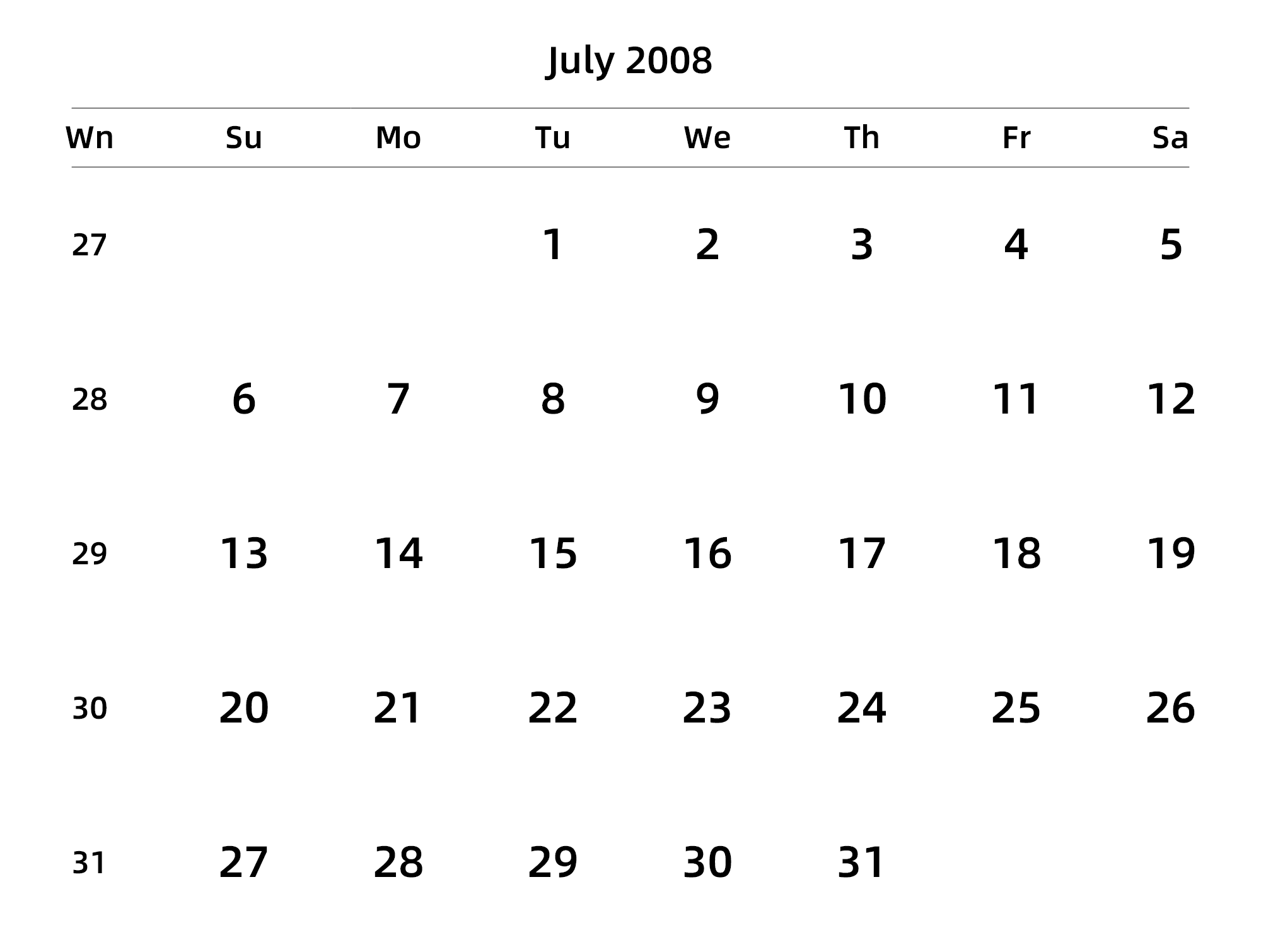 英文版 周日开始 带周数 带节假日调休安排