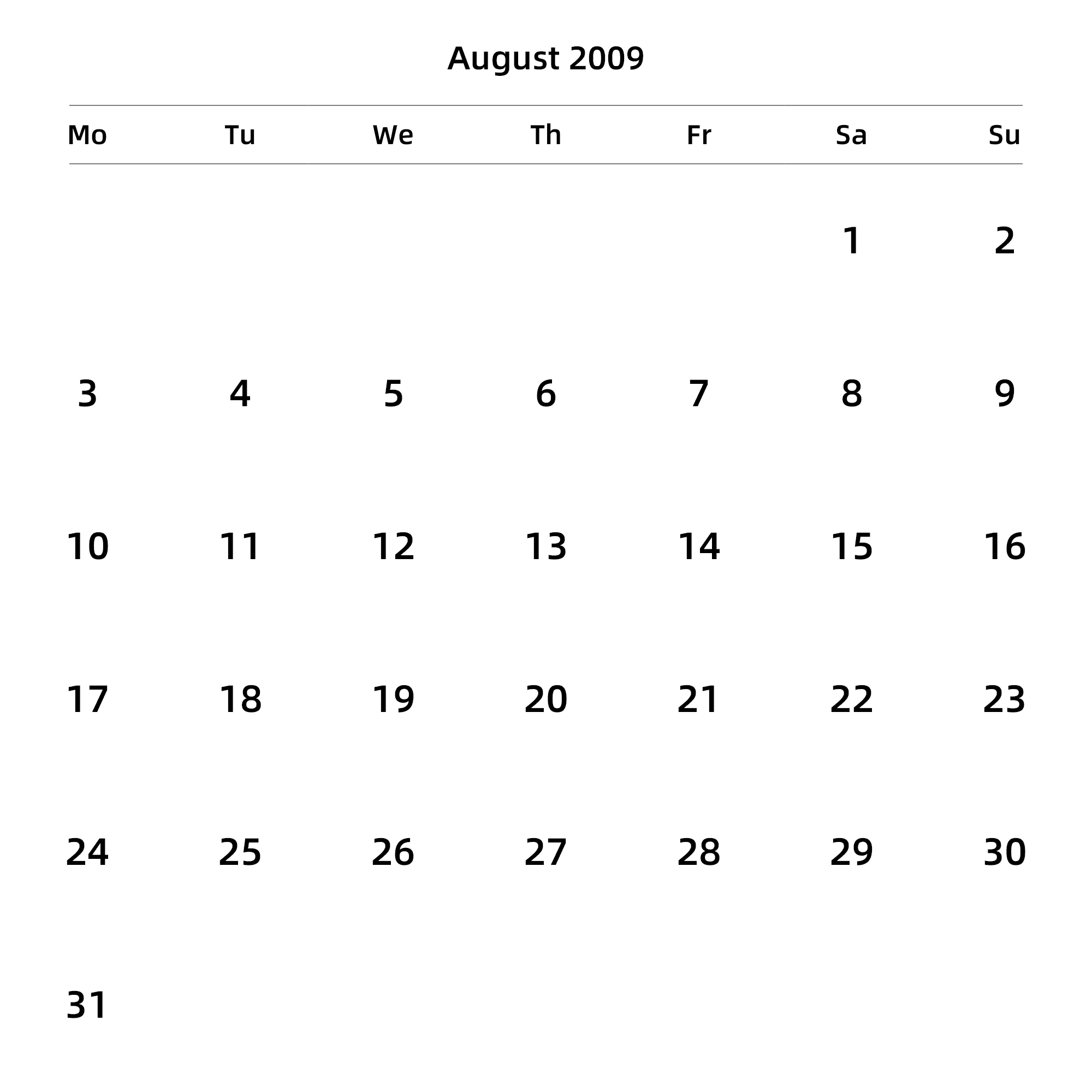 英文版 周一开始 带节假日调休安排
