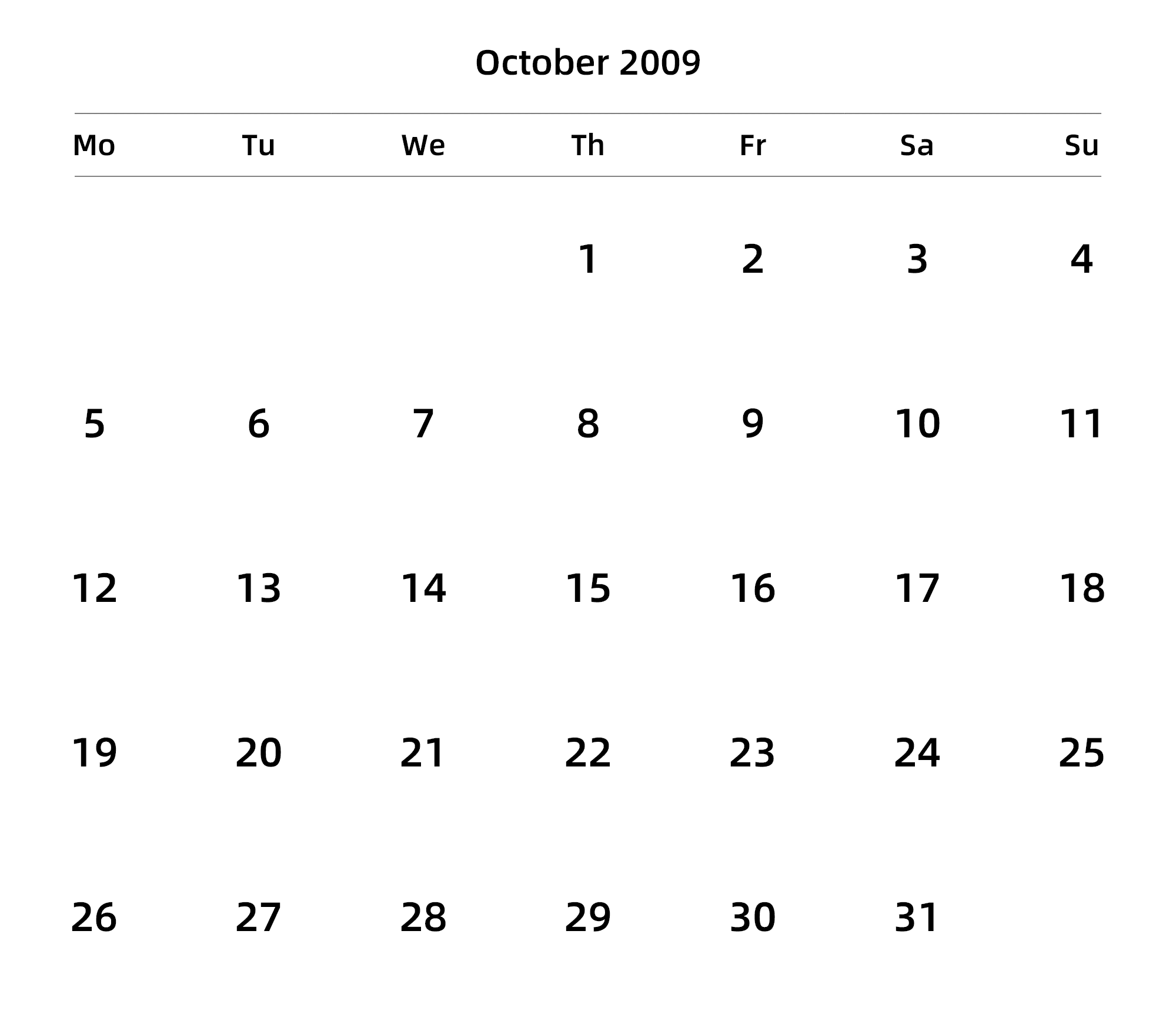 英文版 周一开始 带节假日调休安排