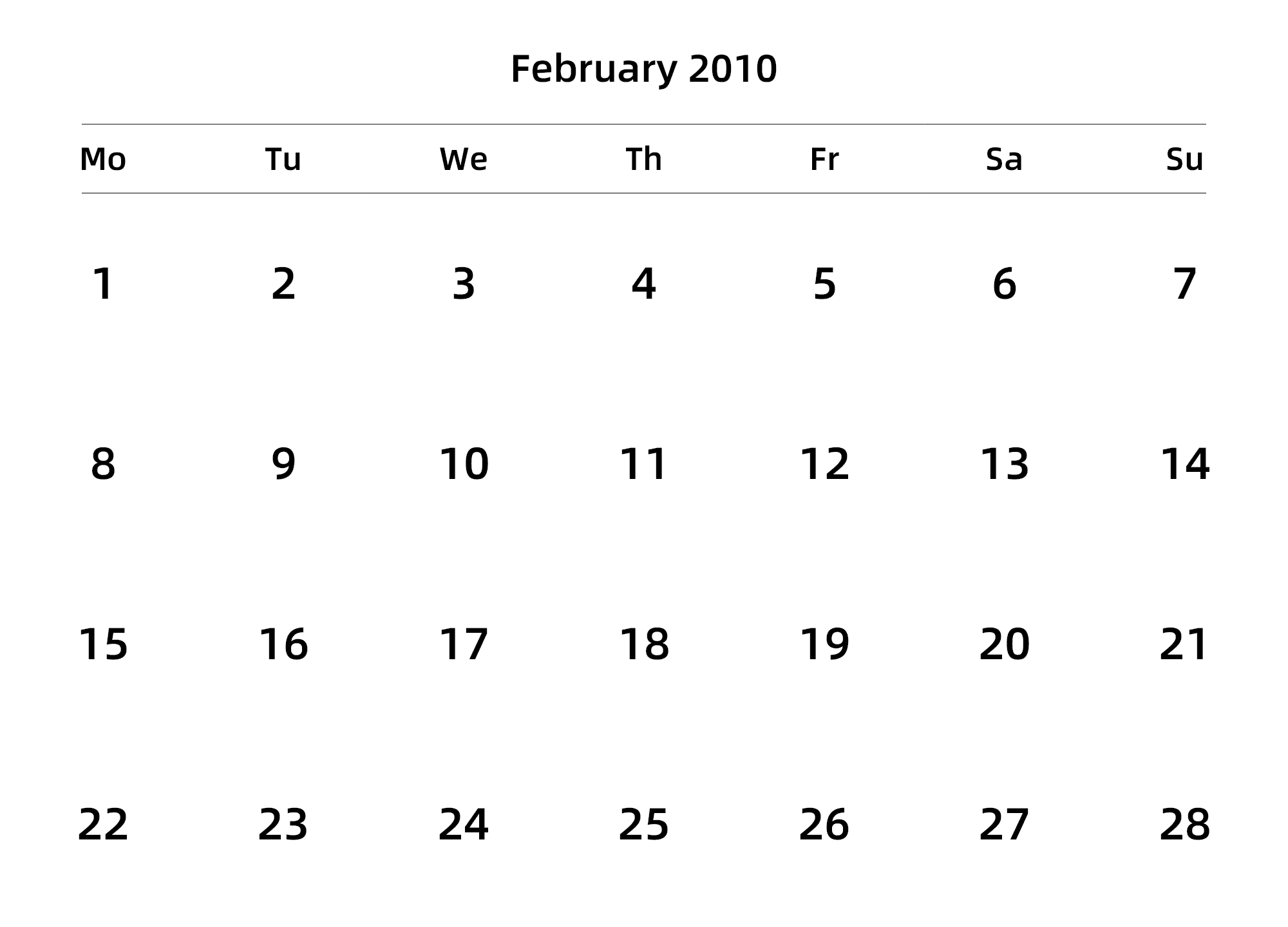 英文版 周一开始 带节假日调休安排