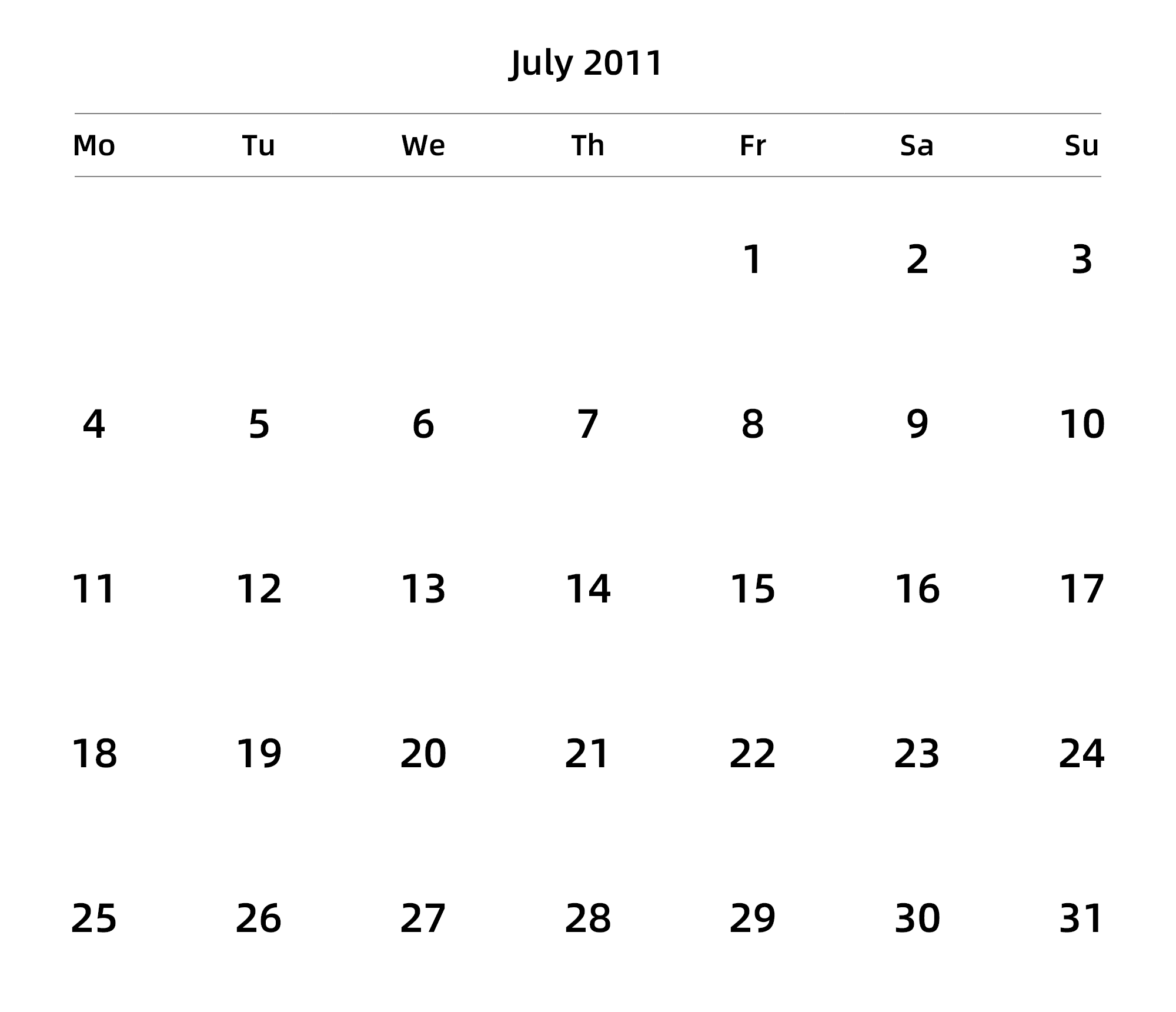 英文版 周一开始 带节假日调休安排