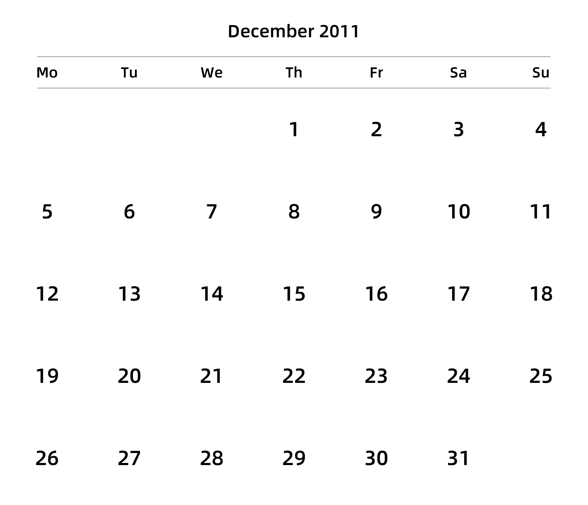英文版 周一开始 带节假日调休安排