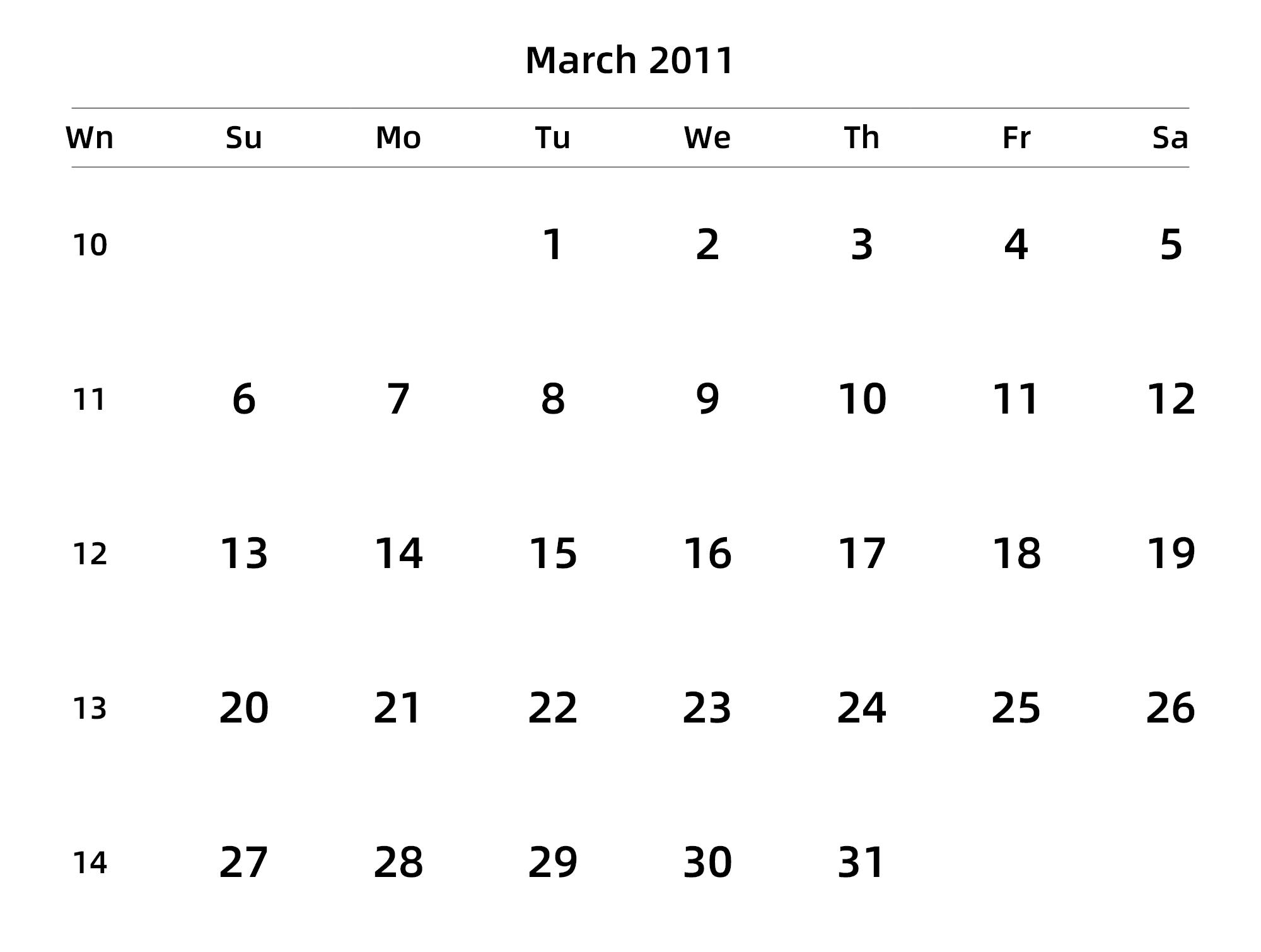 英文版 周日开始 带周数 带节假日调休安排