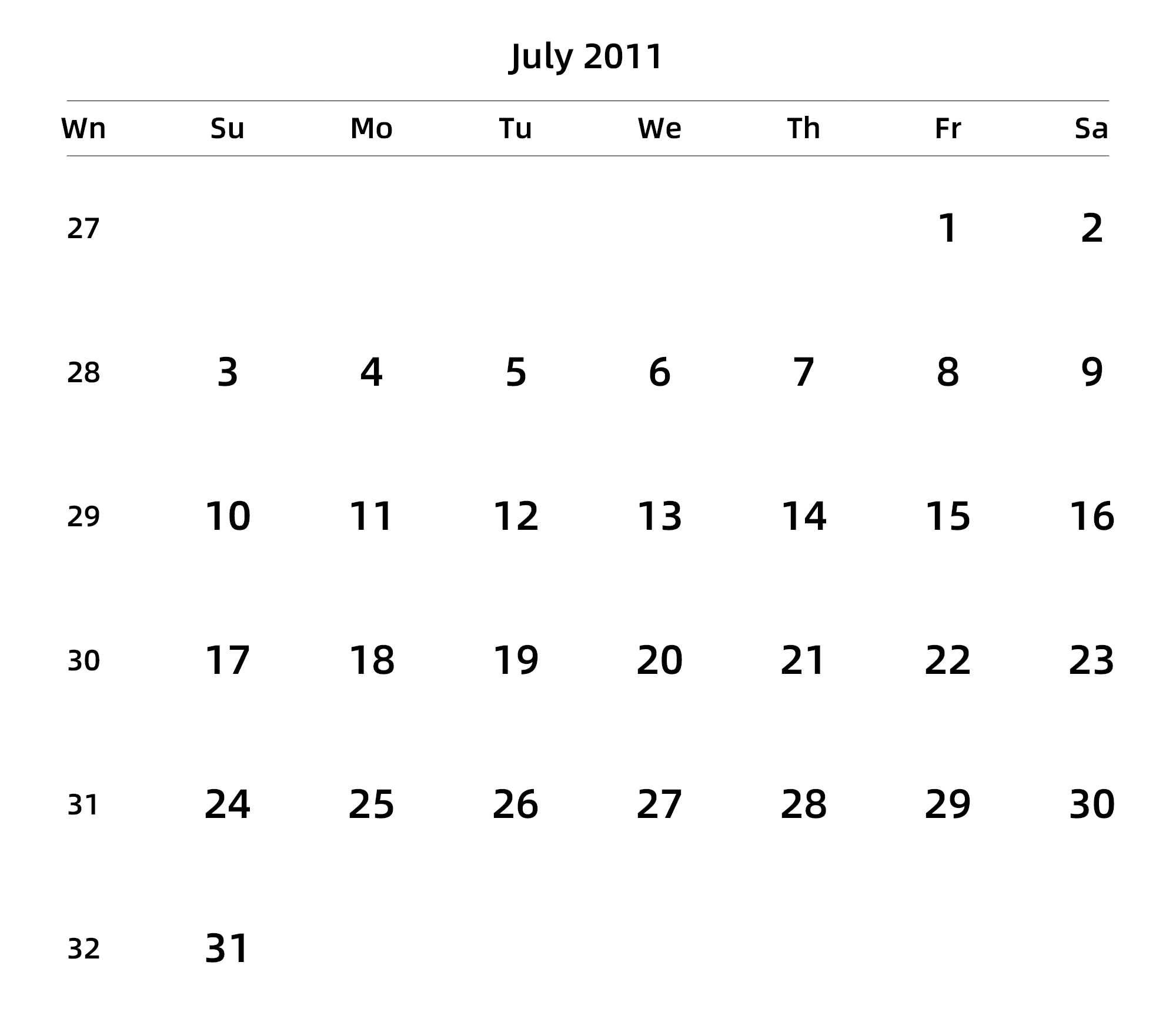 英文版 周日开始 带周数 带节假日调休安排