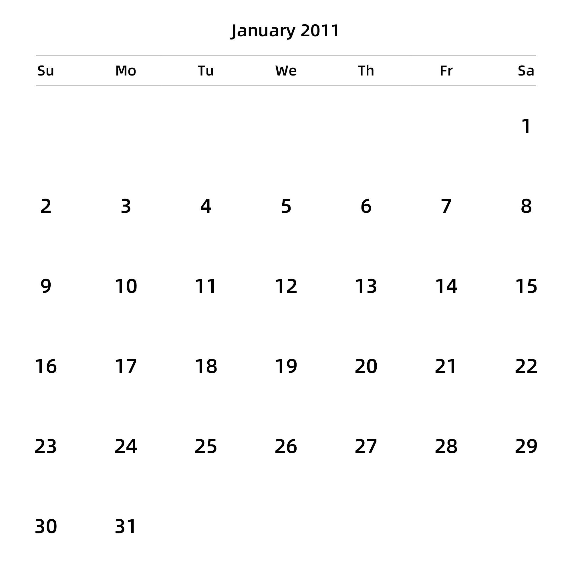 英文版 周日开始 带节假日调休安排