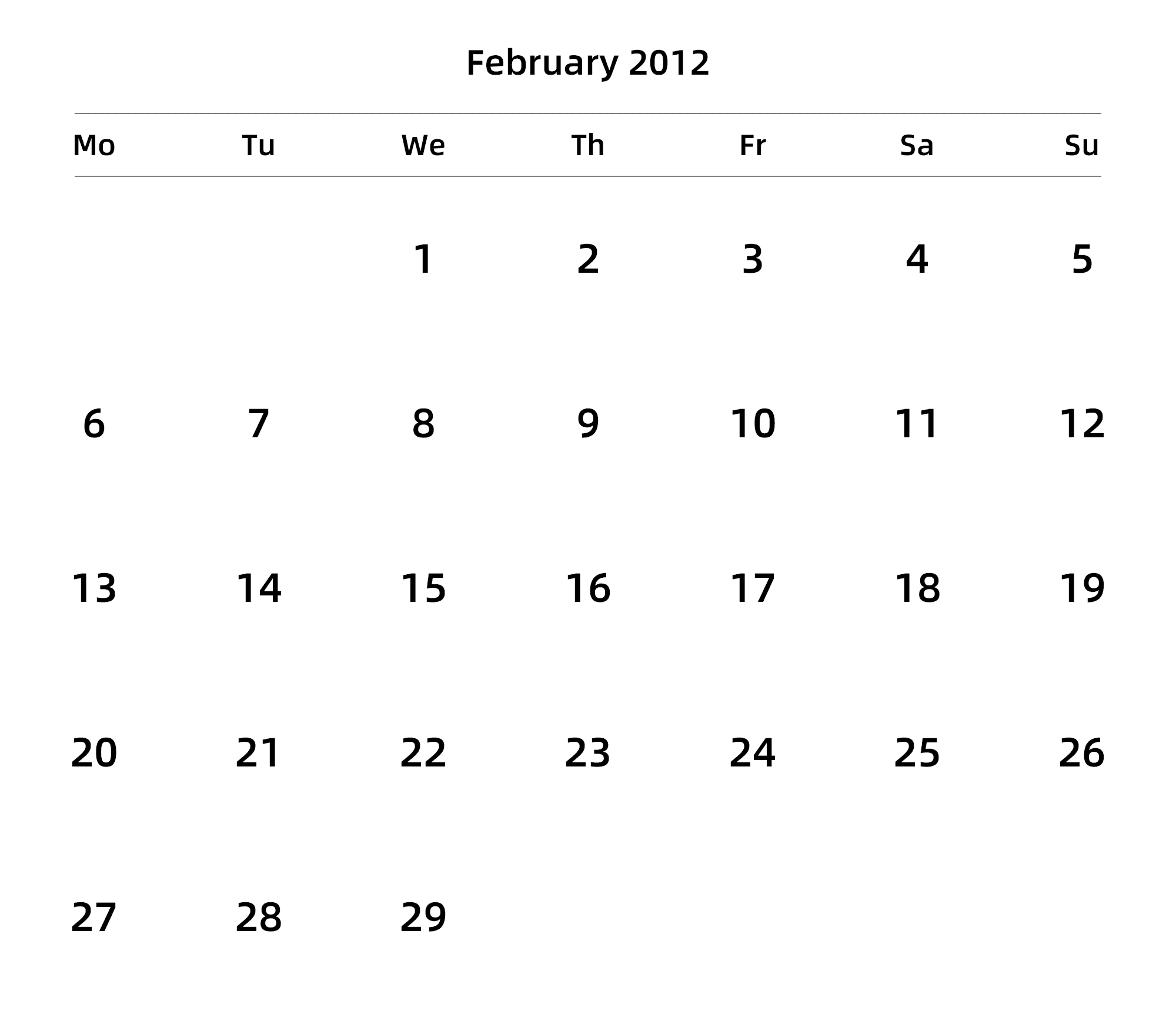英文版 周一开始 带节假日调休安排