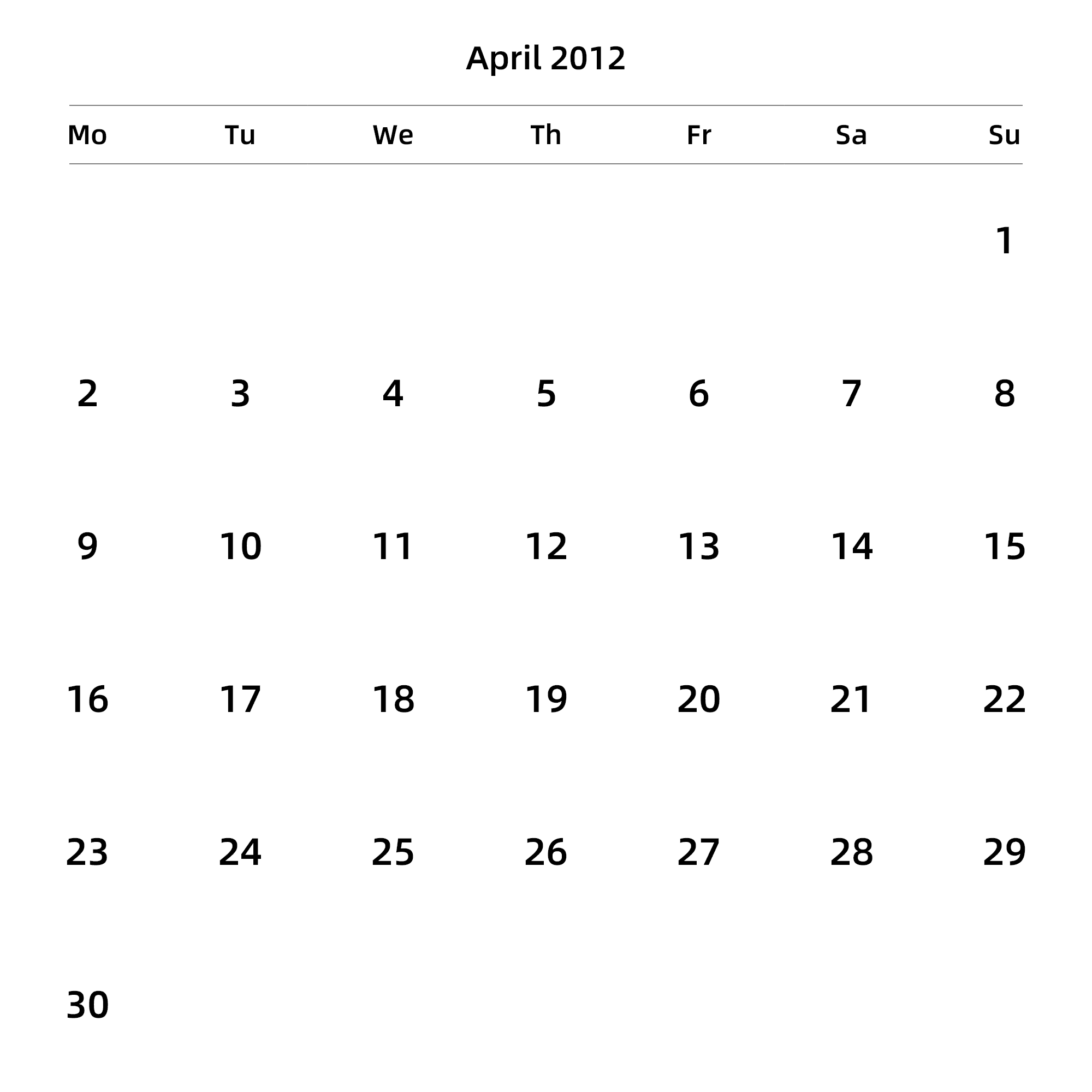 英文版 周一开始 带节假日调休安排