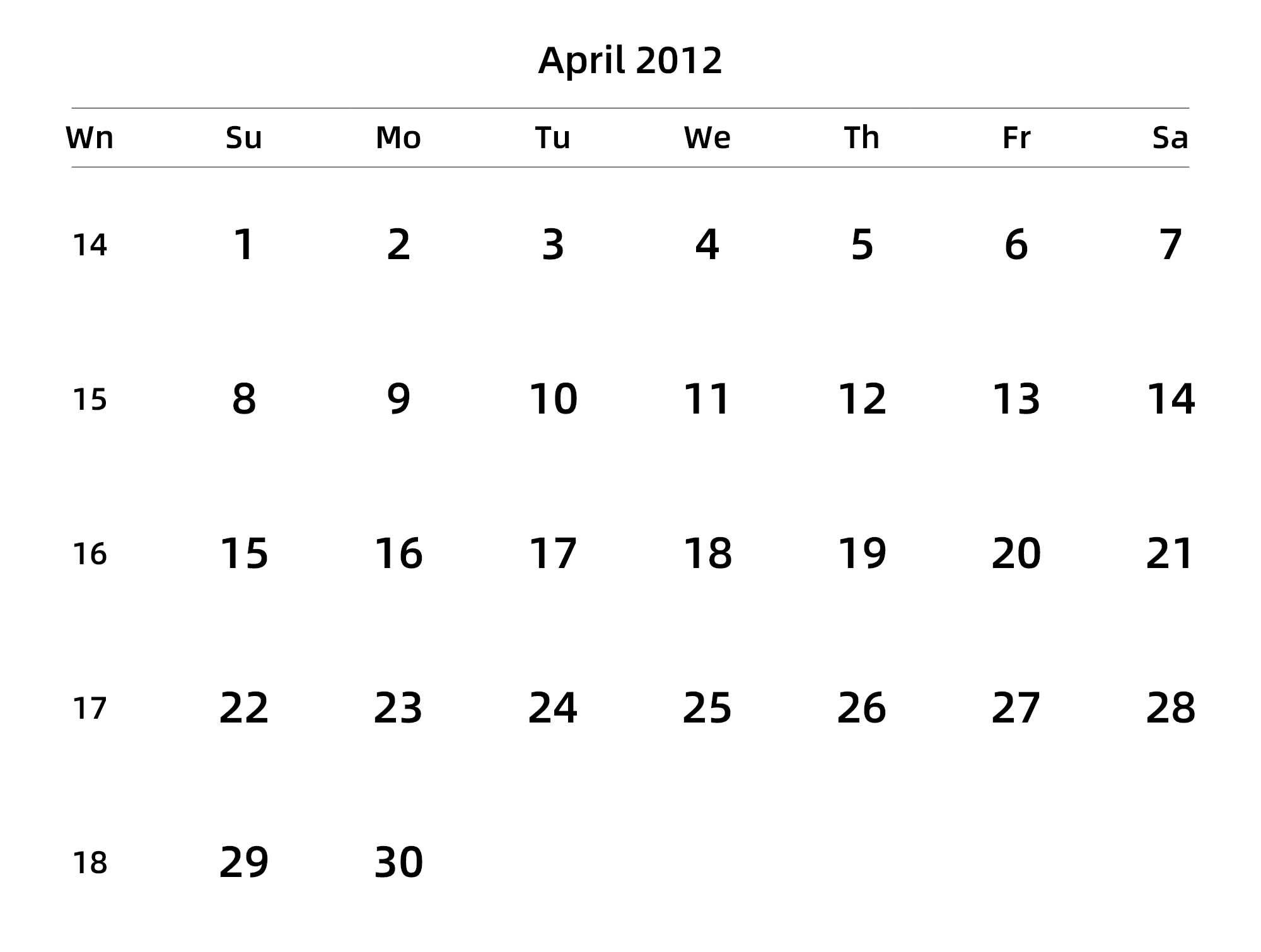 英文版 周日开始 带周数 带节假日调休安排