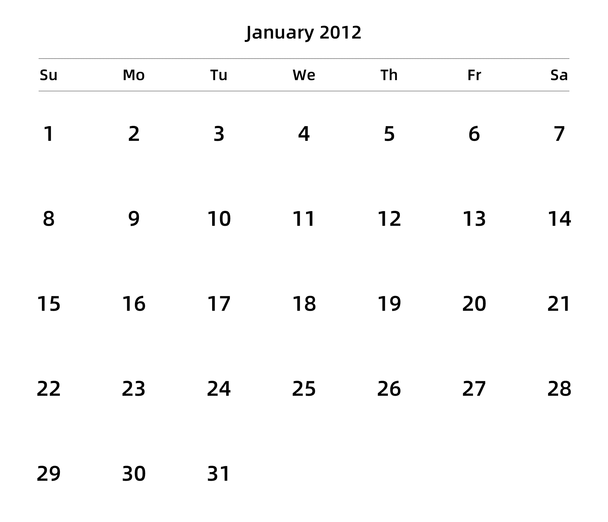 英文版 周日开始 带节假日调休安排