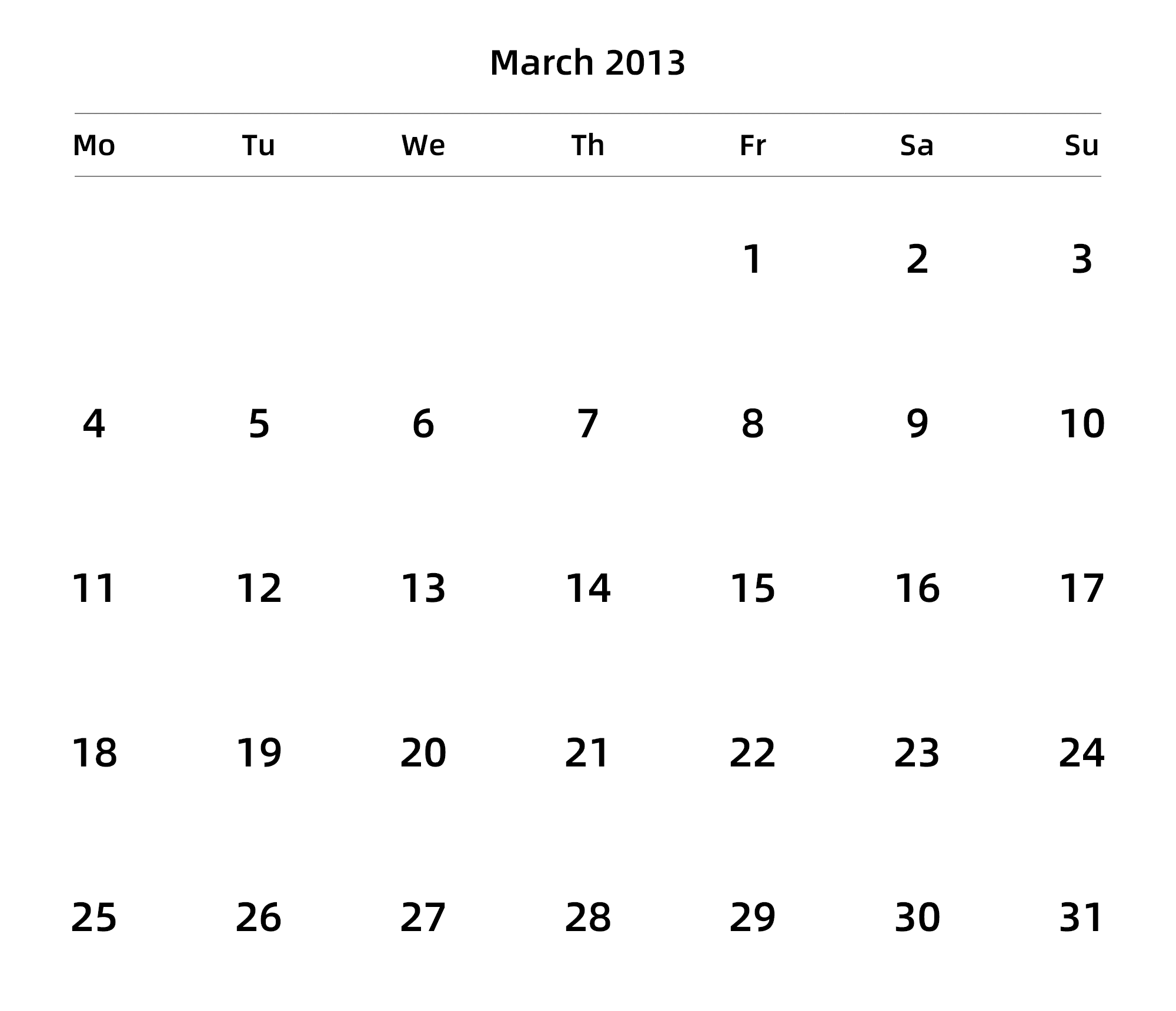 英文版 周一开始 带节假日调休安排