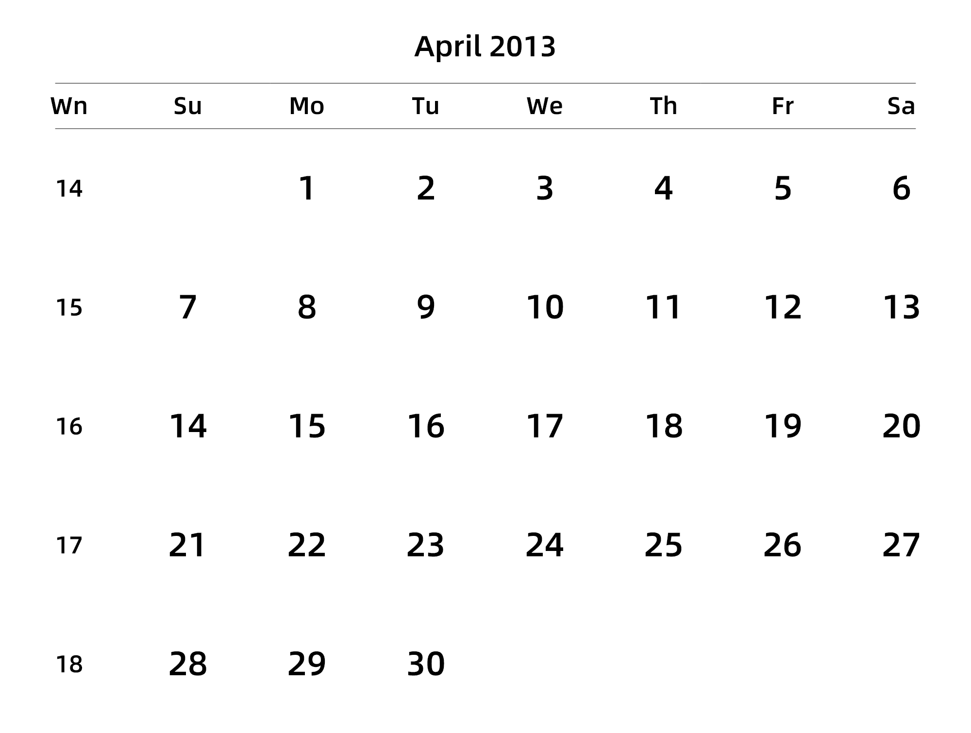英文版 周日开始 带周数 带节假日调休安排