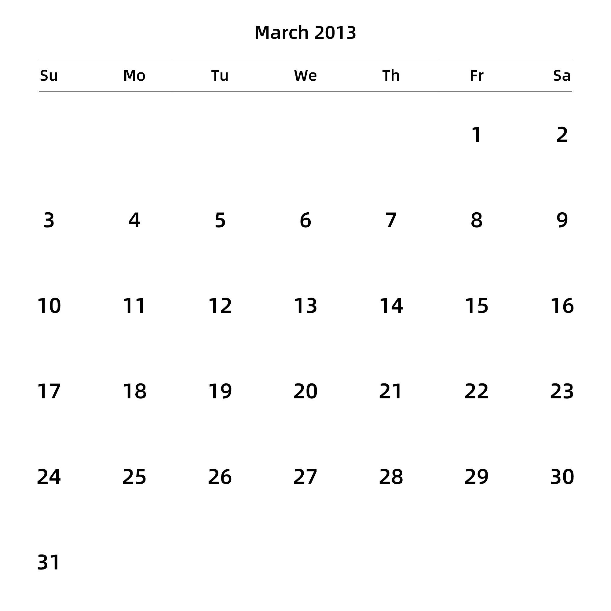 英文版 周日开始