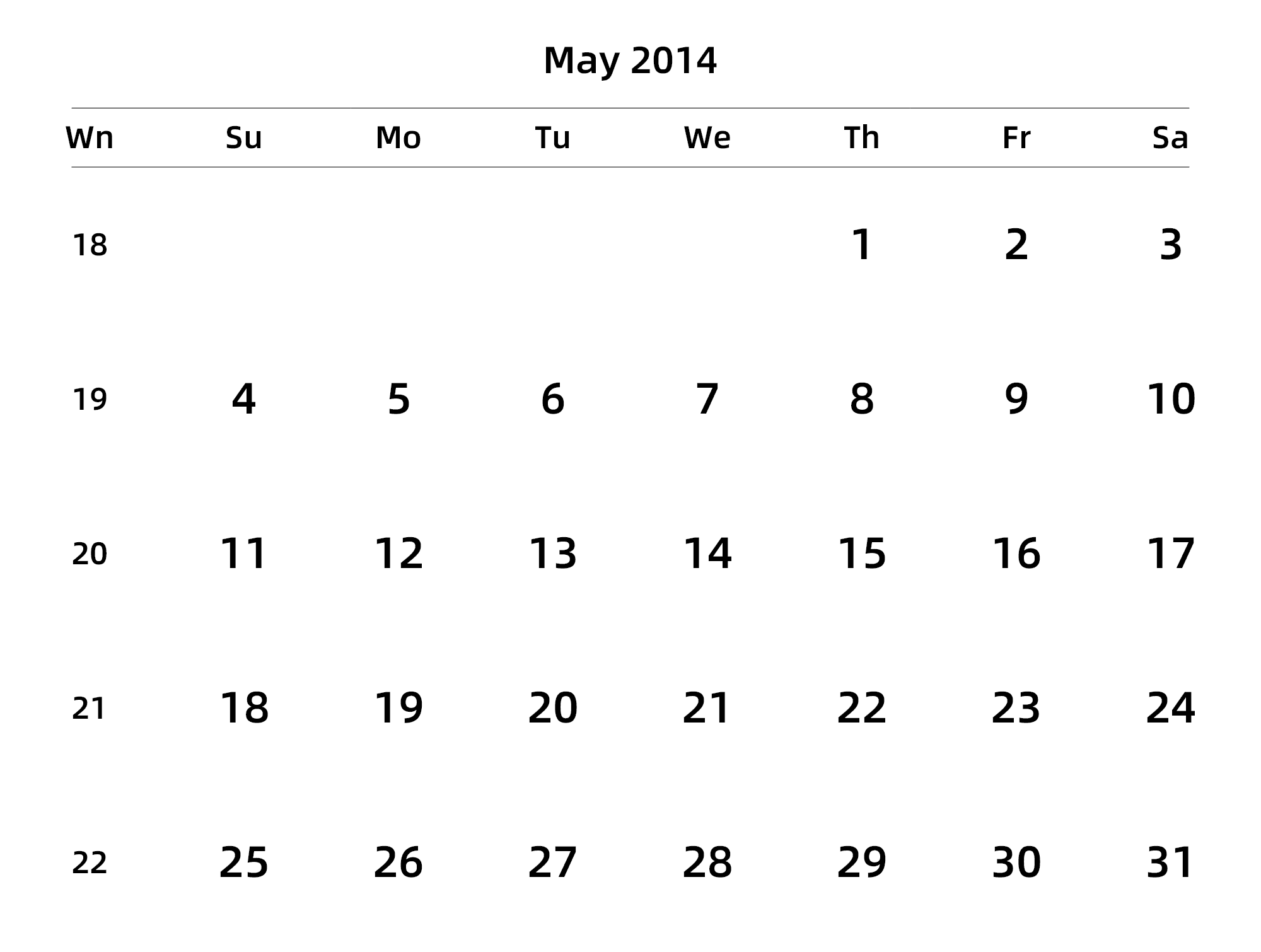 英文版 周日开始 带周数 带节假日调休安排