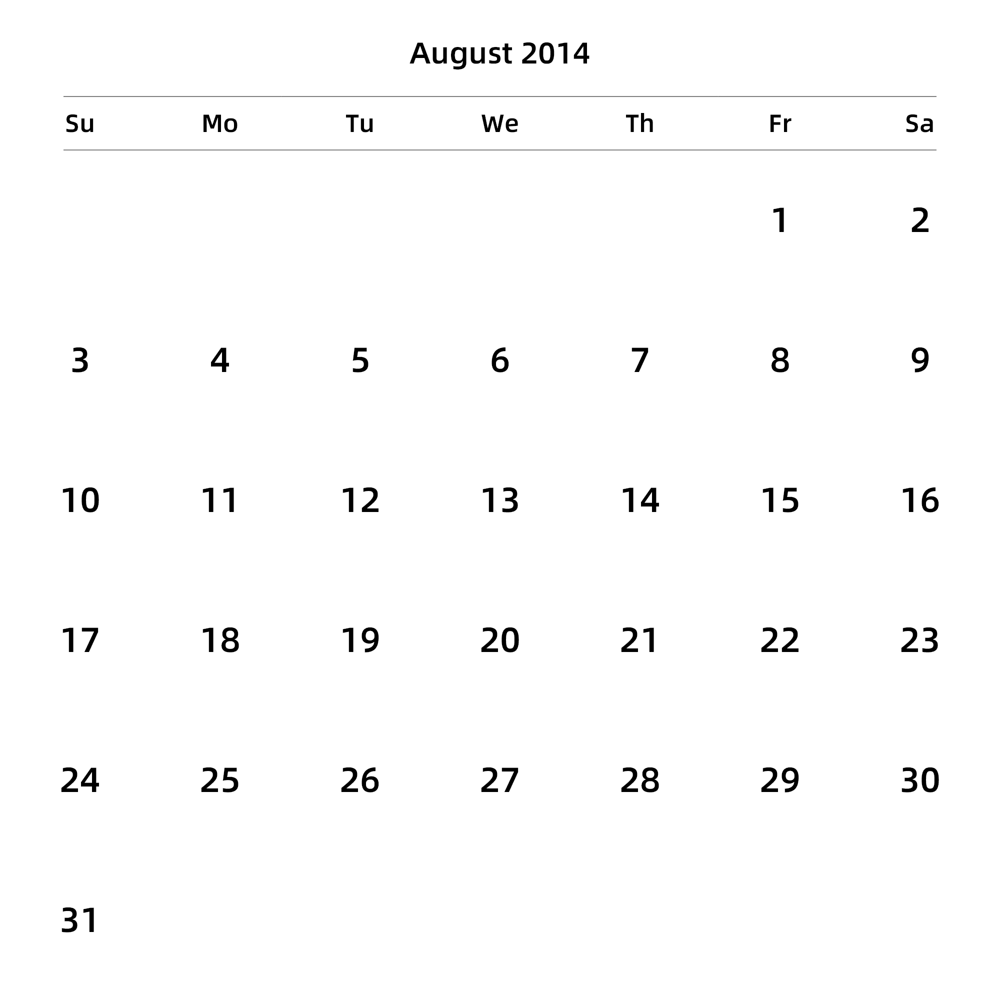 英文版 周日开始 带节假日调休安排