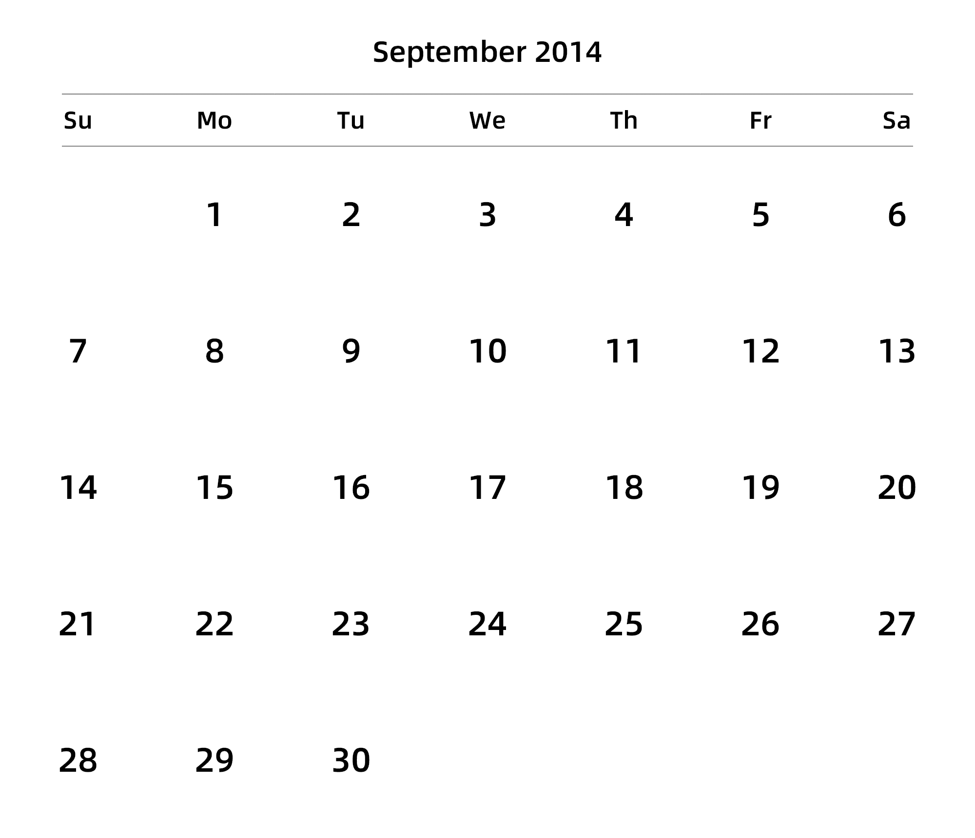 英文版 周日开始 带节假日调休安排