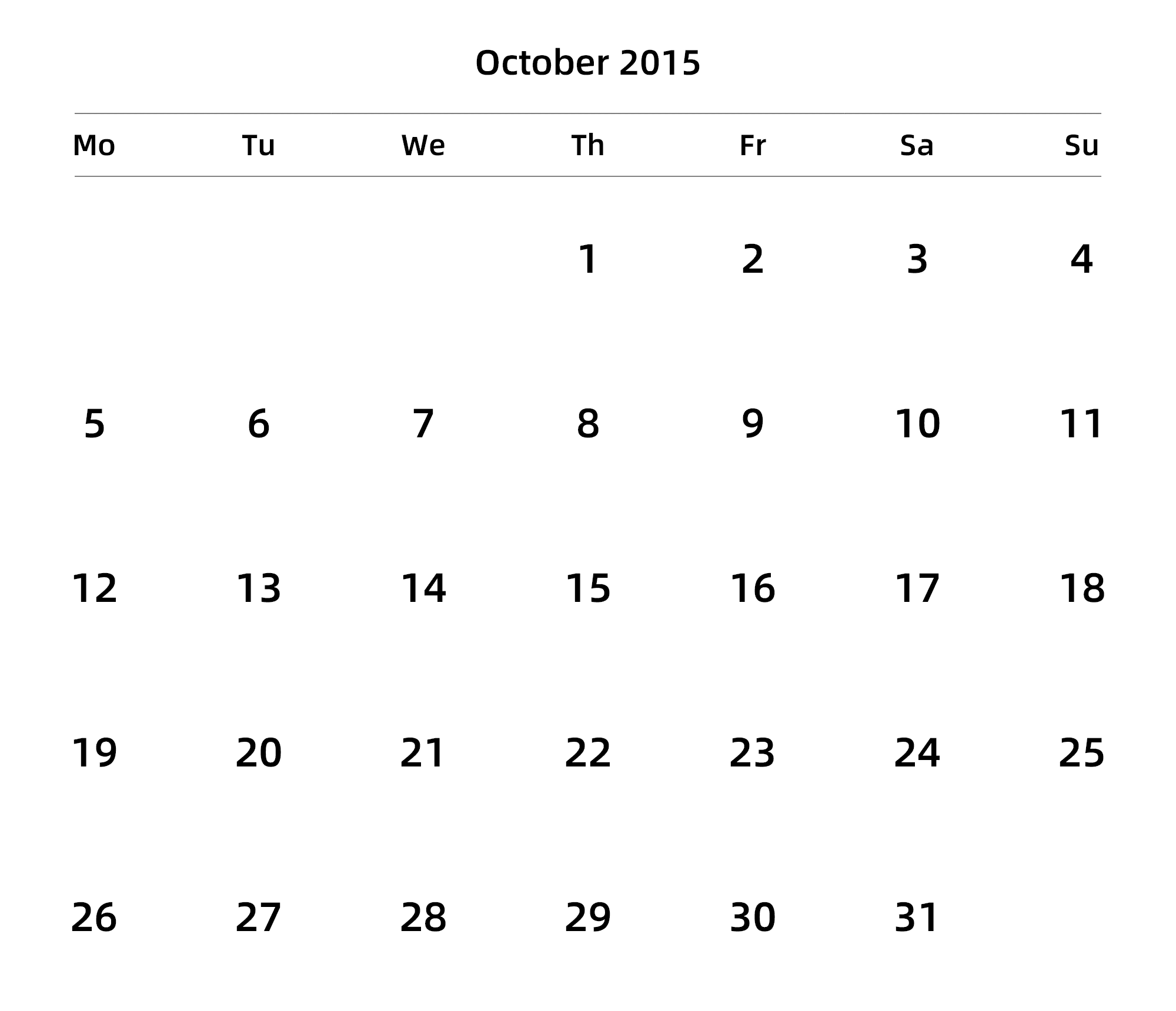 英文版 周一开始 带节假日调休安排