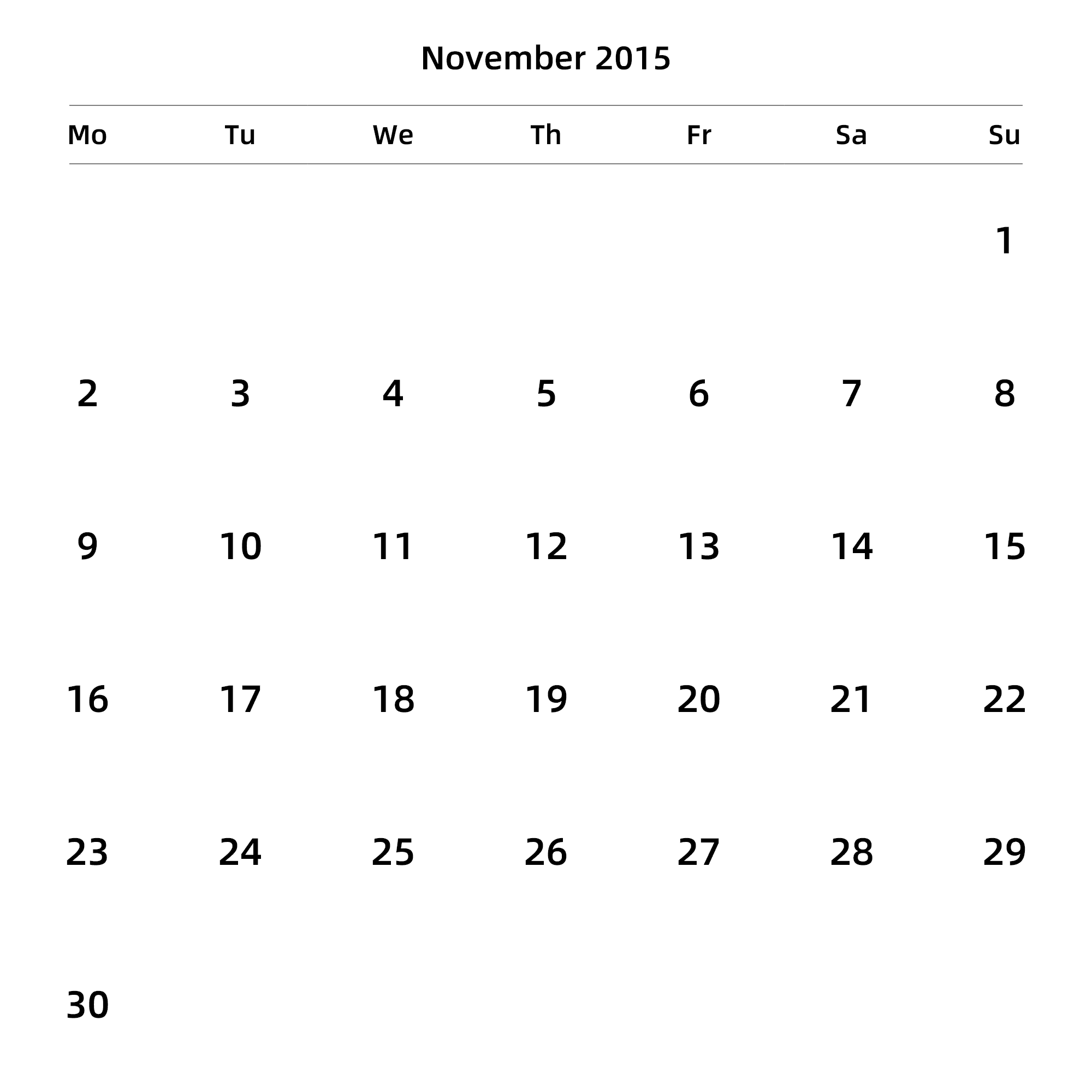 英文版 周一开始 带节假日调休安排