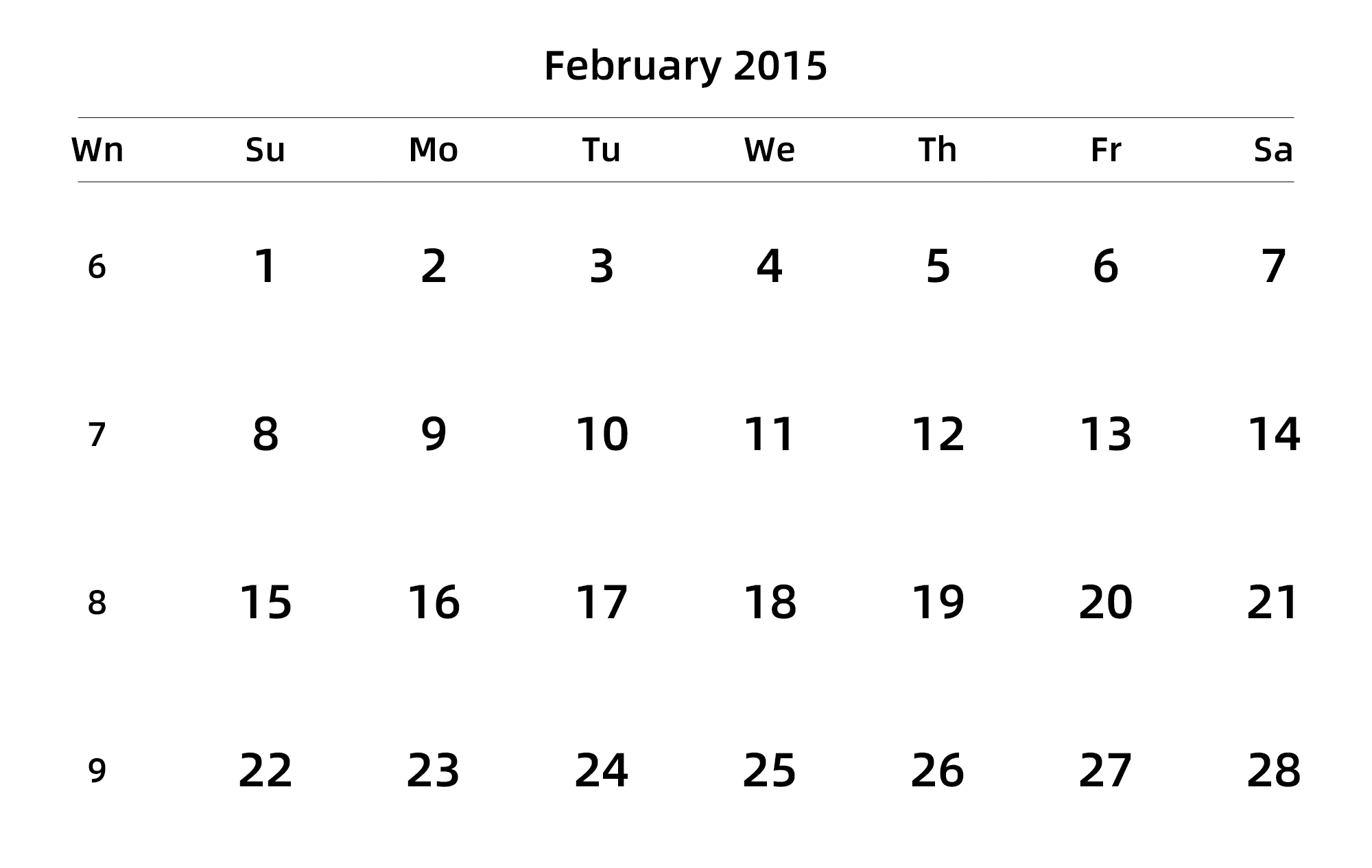 英文版 周日开始 带周数 带节假日调休安排