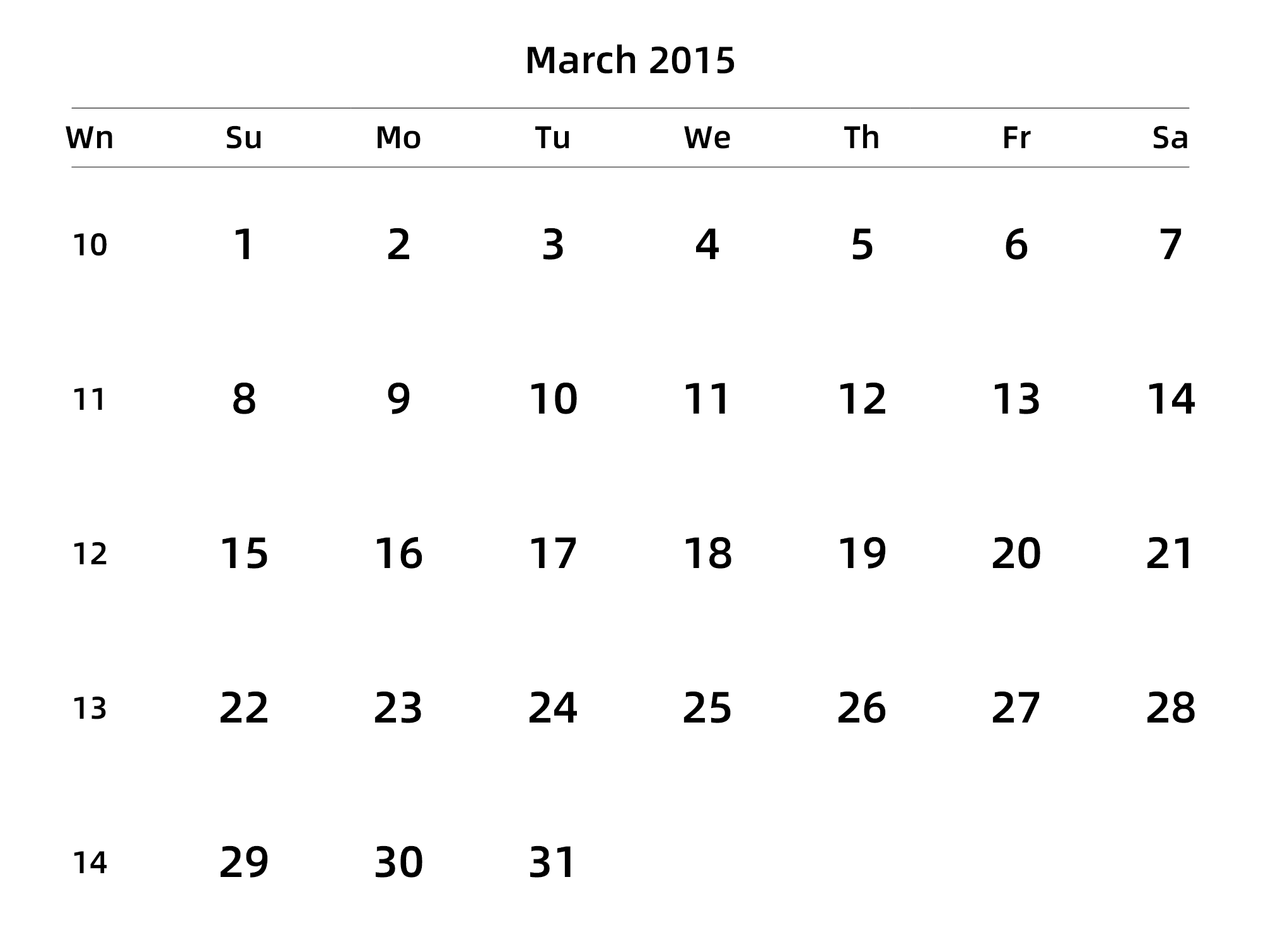 英文版 周日开始 带周数 带节假日调休安排