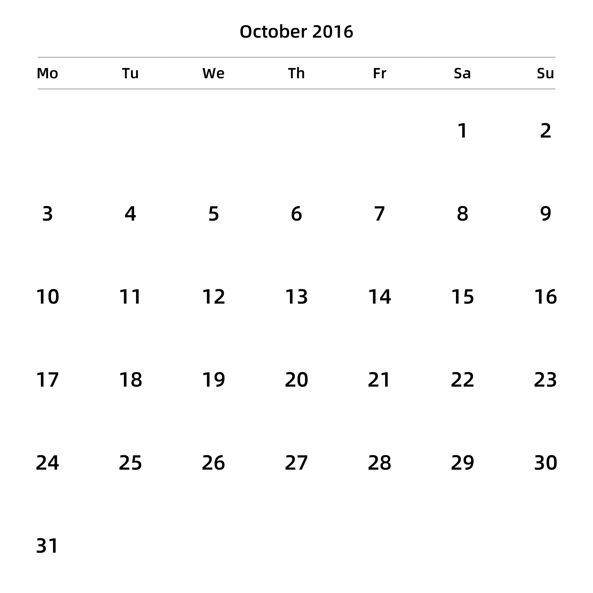 英文版 周一开始 带节假日调休安排