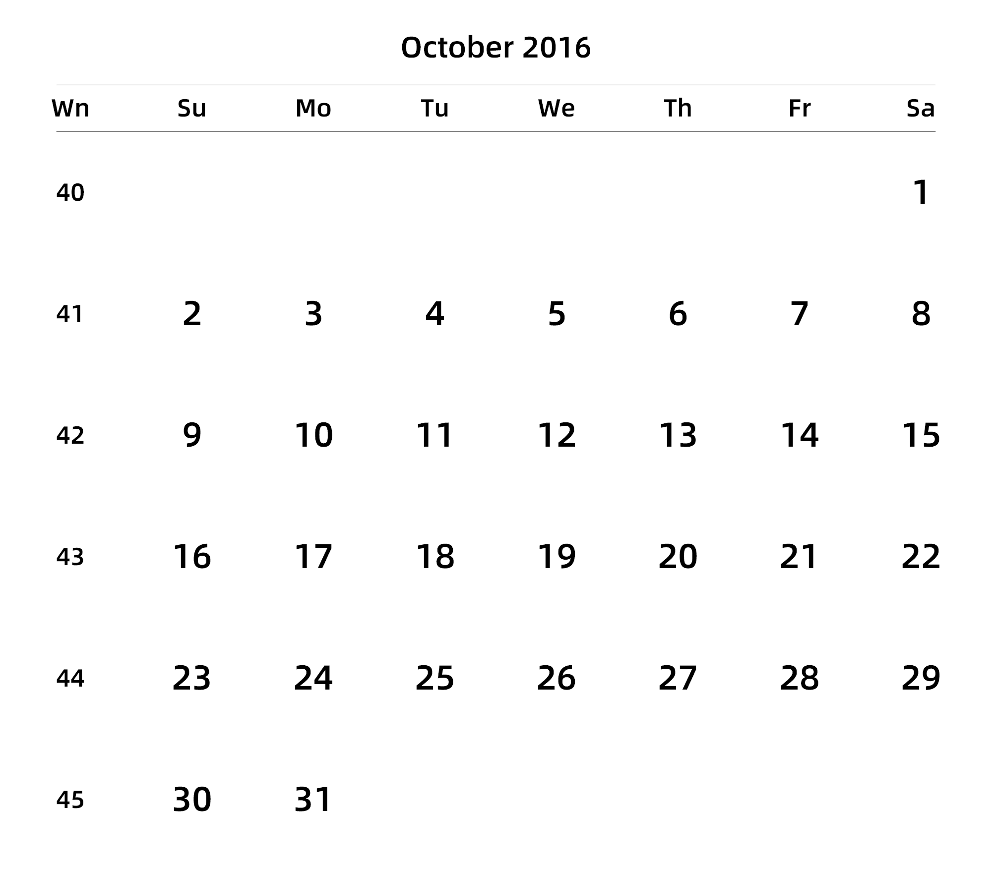 英文版 周日开始 带周数 带节假日调休安排