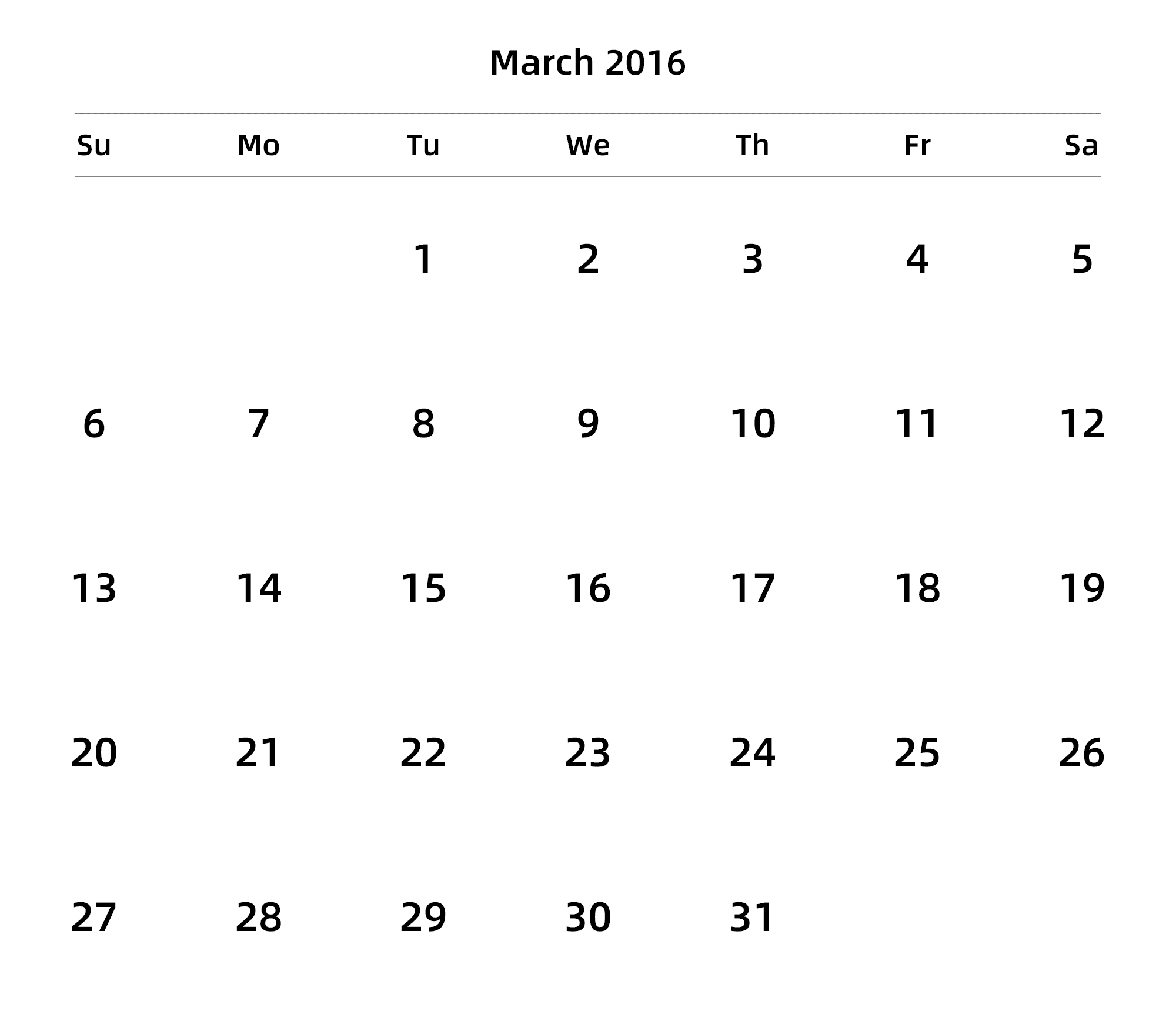 英文版 周日开始 带节假日调休安排