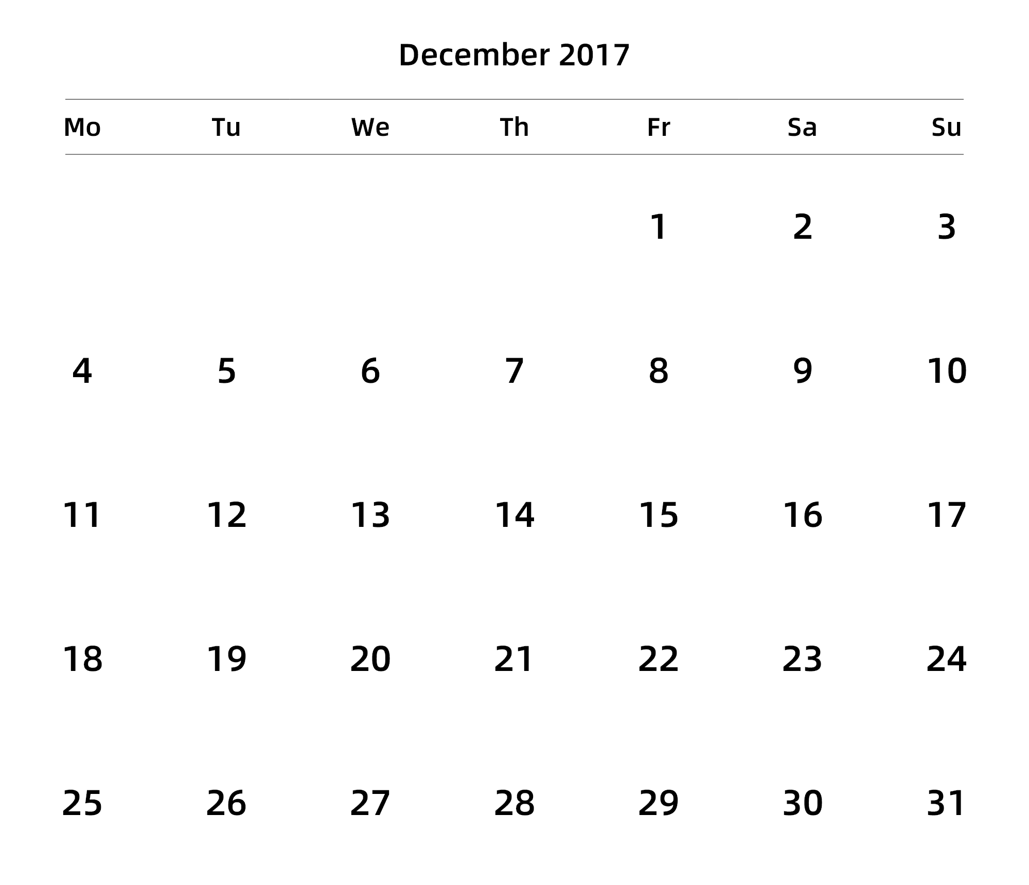 英文版 周一开始 带节假日调休安排