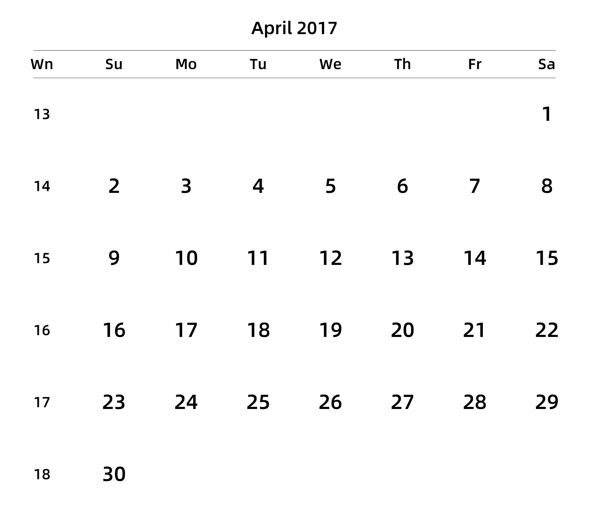 英文版 周日开始 带周数 带节假日调休安排