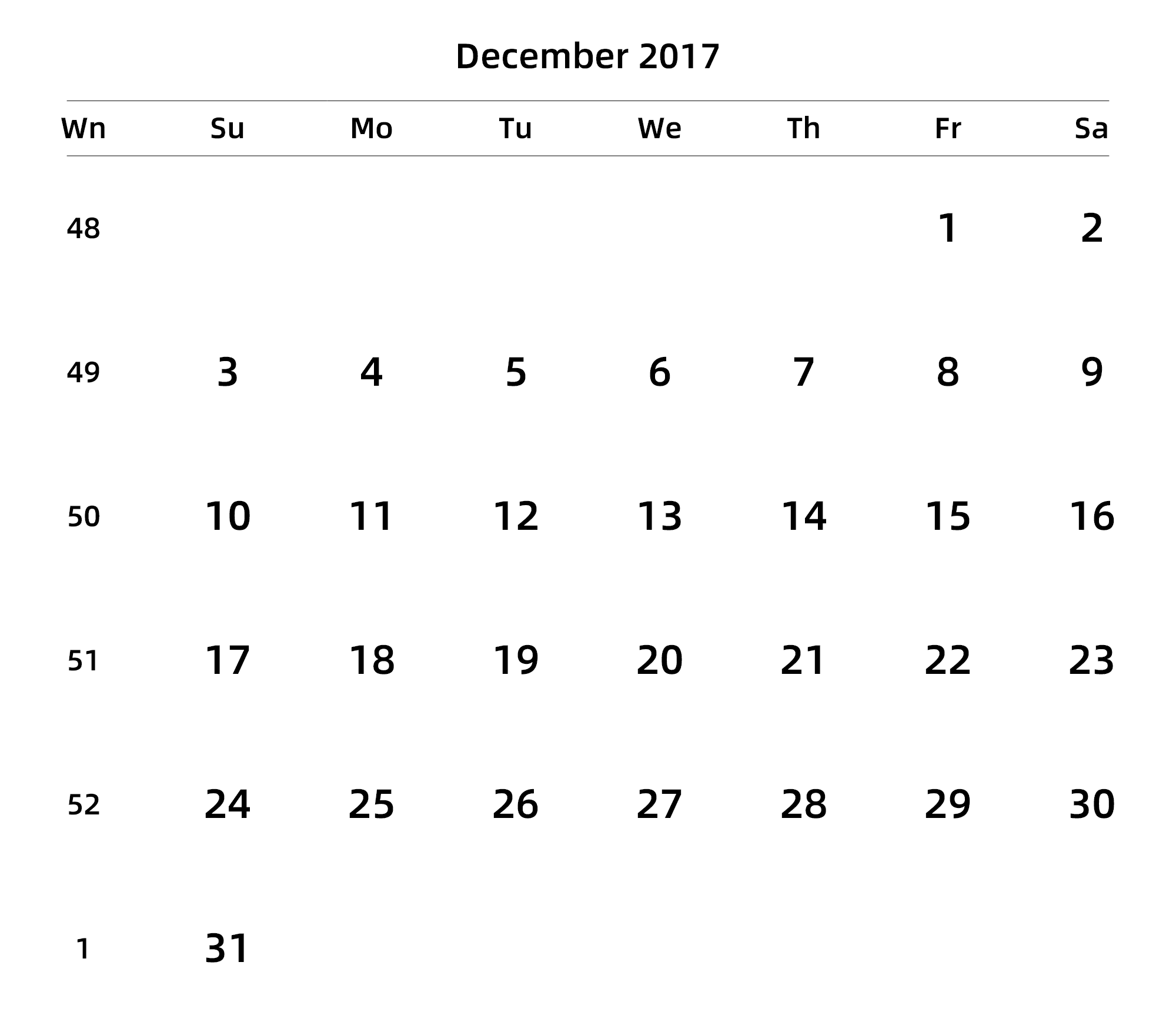 英文版 周日开始 带周数 带节假日调休安排