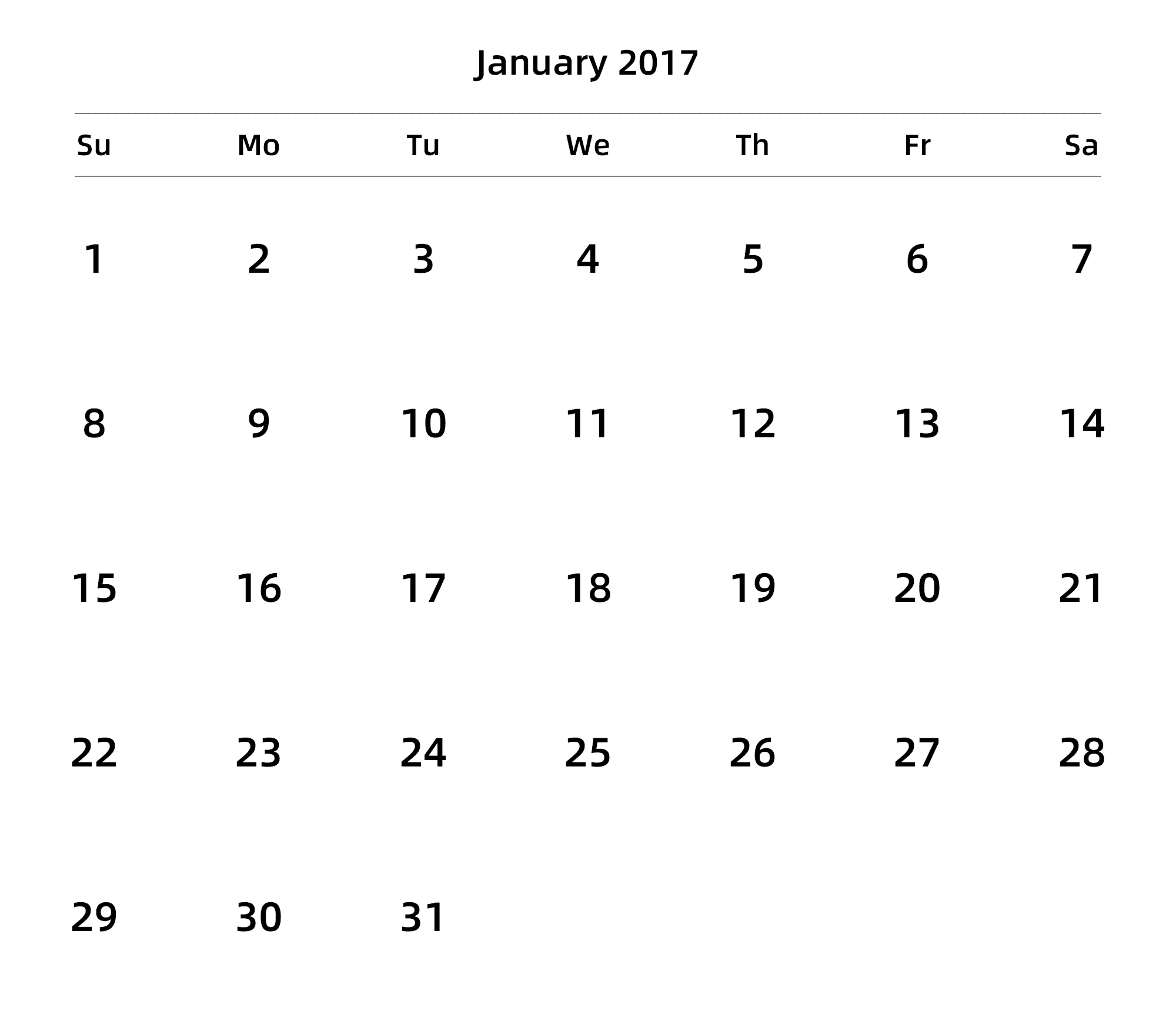 英文版 周日开始 带节假日调休安排