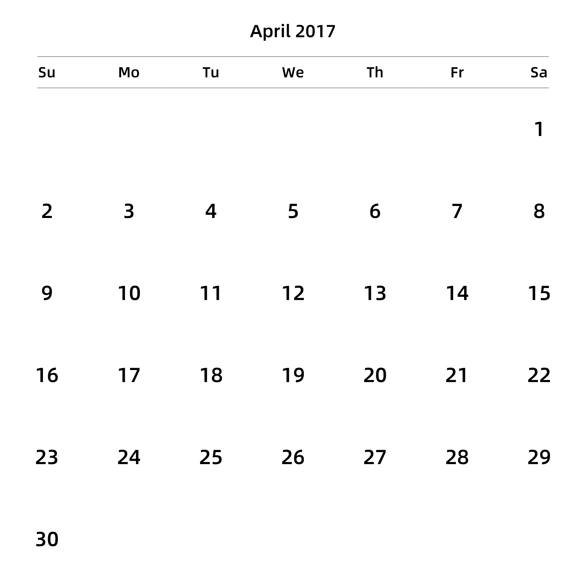 英文版 周日开始 带节假日调休安排