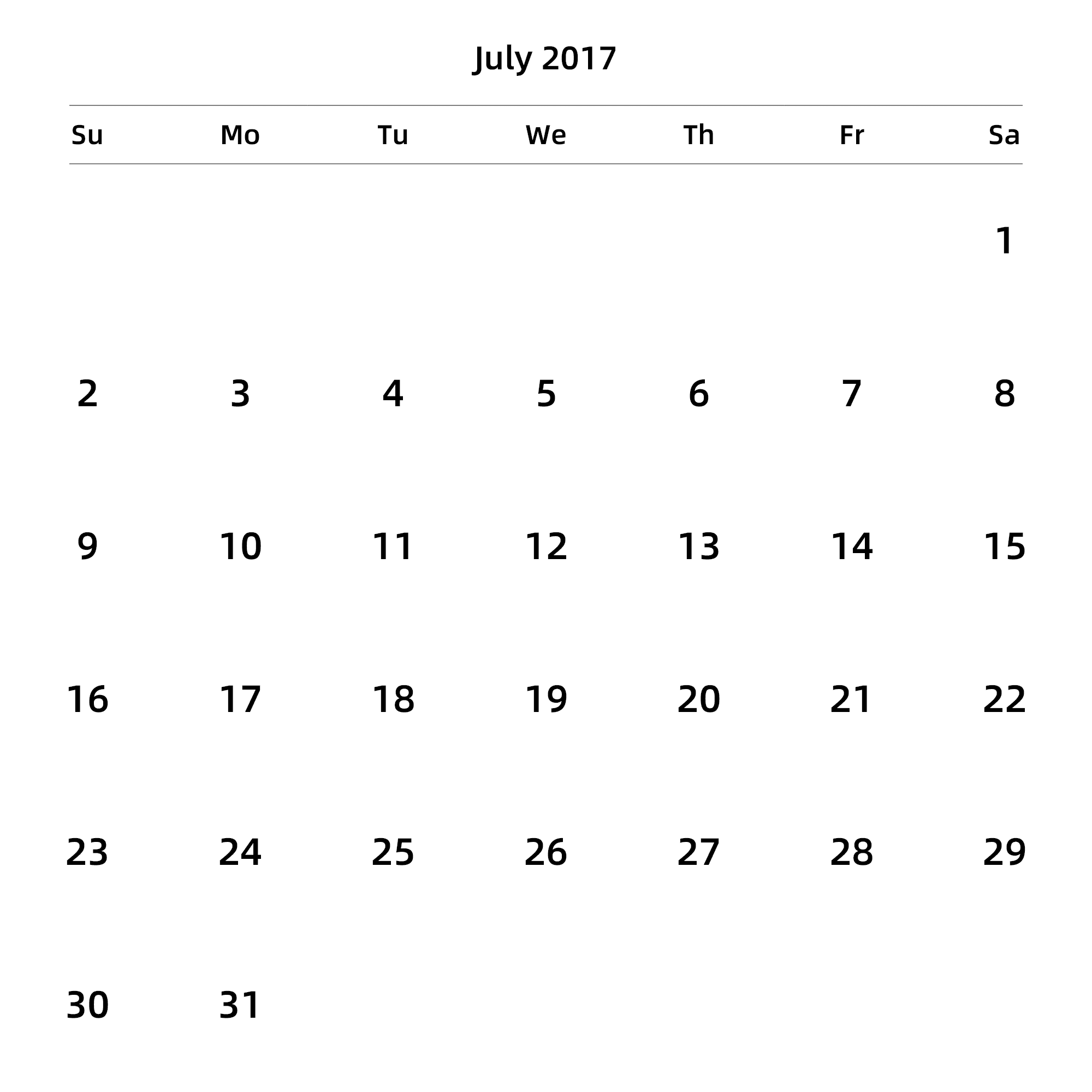 英文版 周日开始 带节假日调休安排