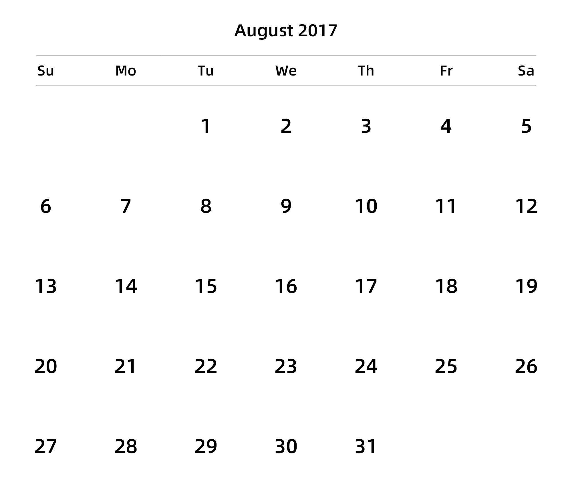 英文版 周日开始 带节假日调休安排