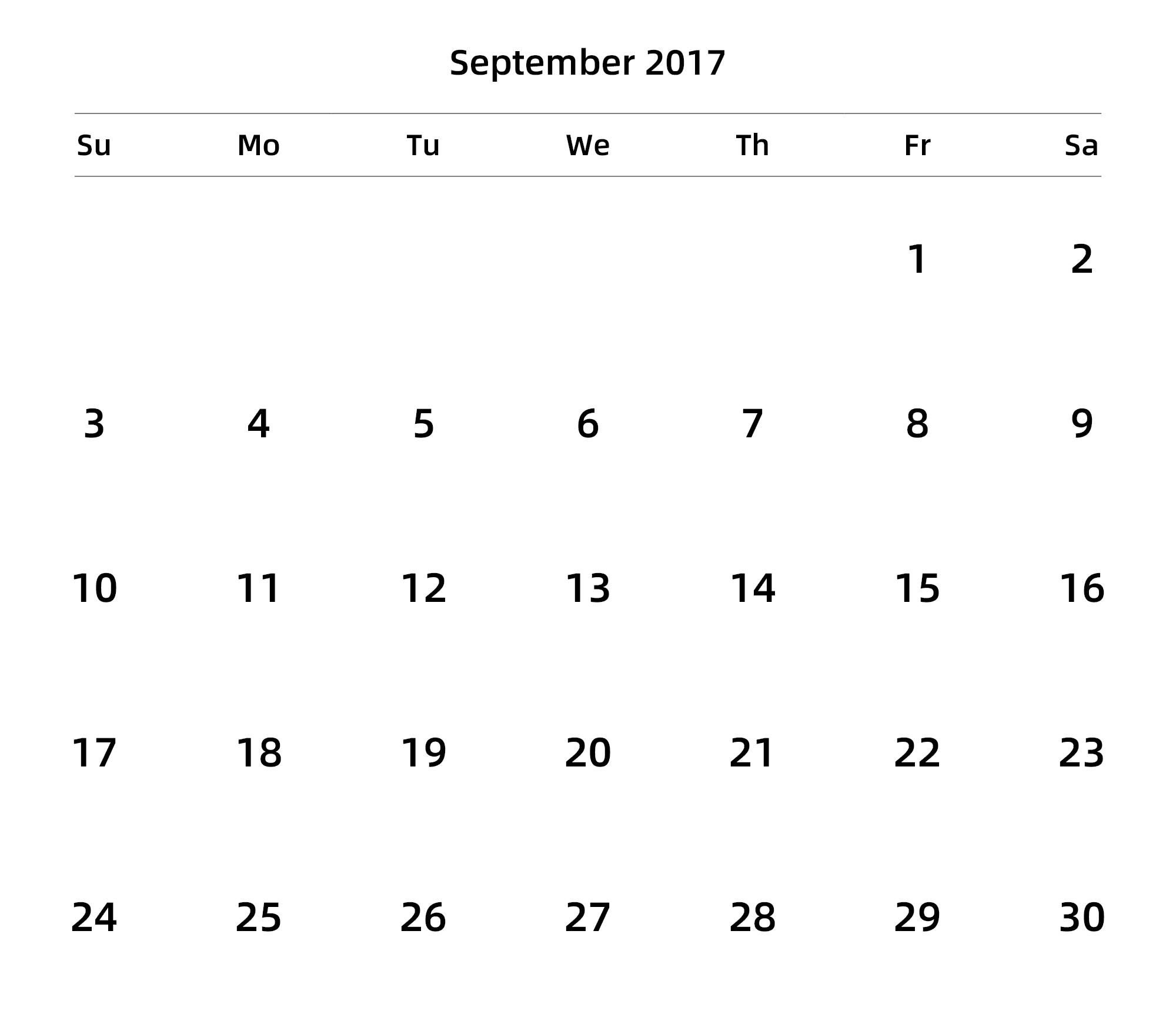 英文版 周日开始 带节假日调休安排