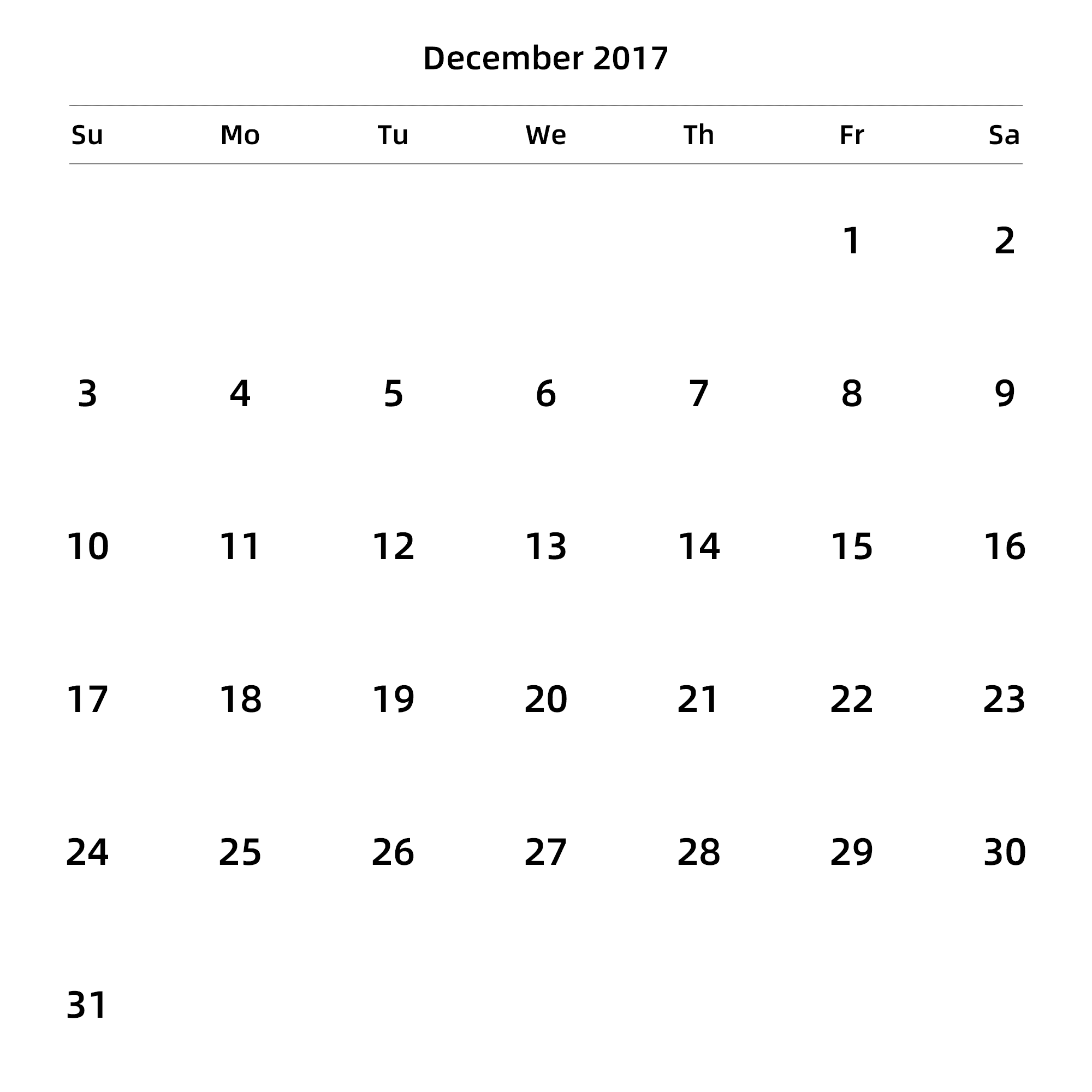 英文版 周日开始