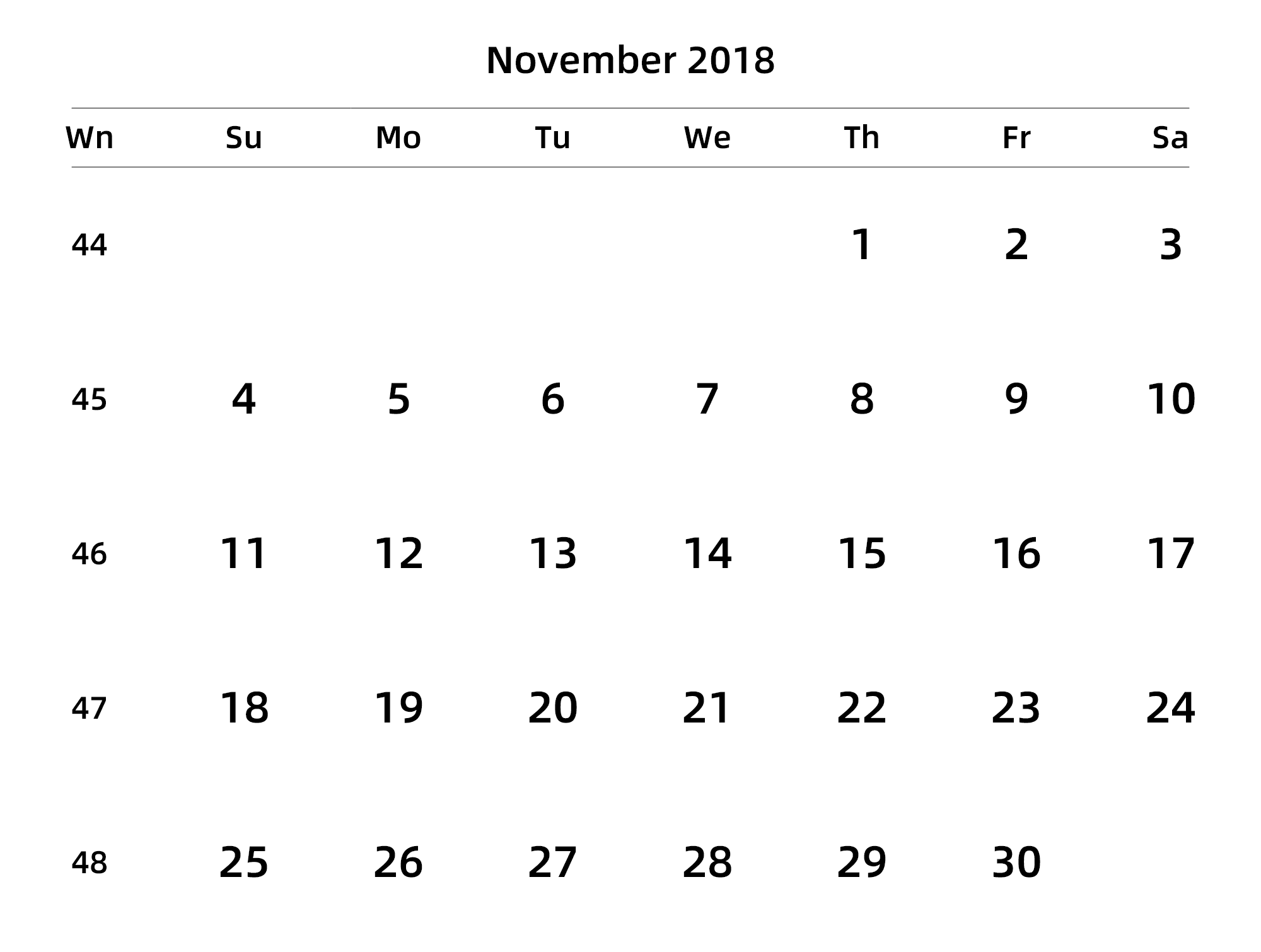 英文版 周日开始 带周数 带节假日调休安排