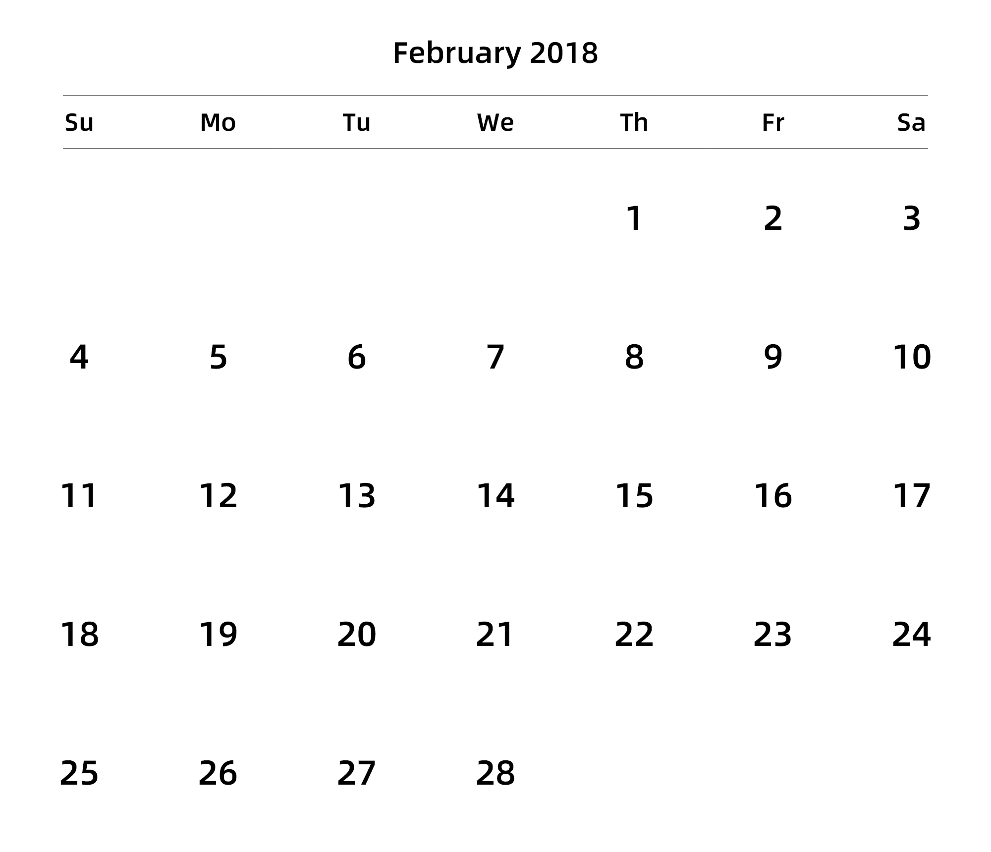 英文版 周日开始